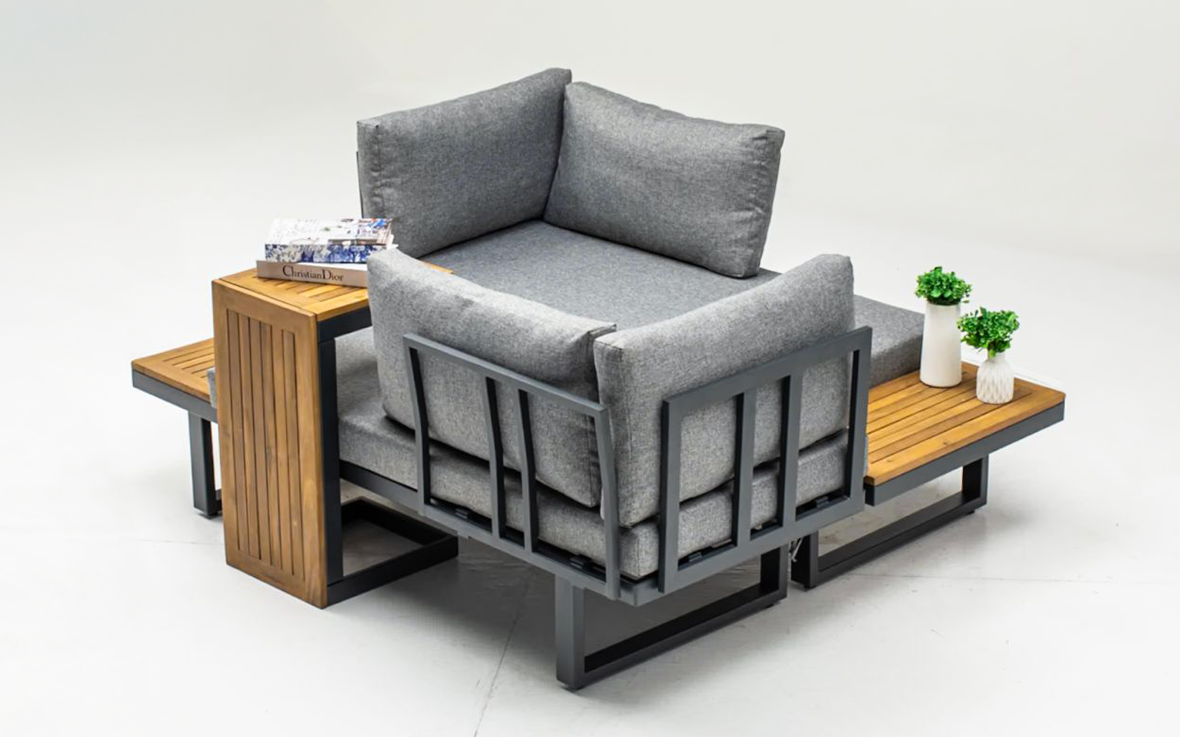 Set coltar + masa Nora, antracit  5