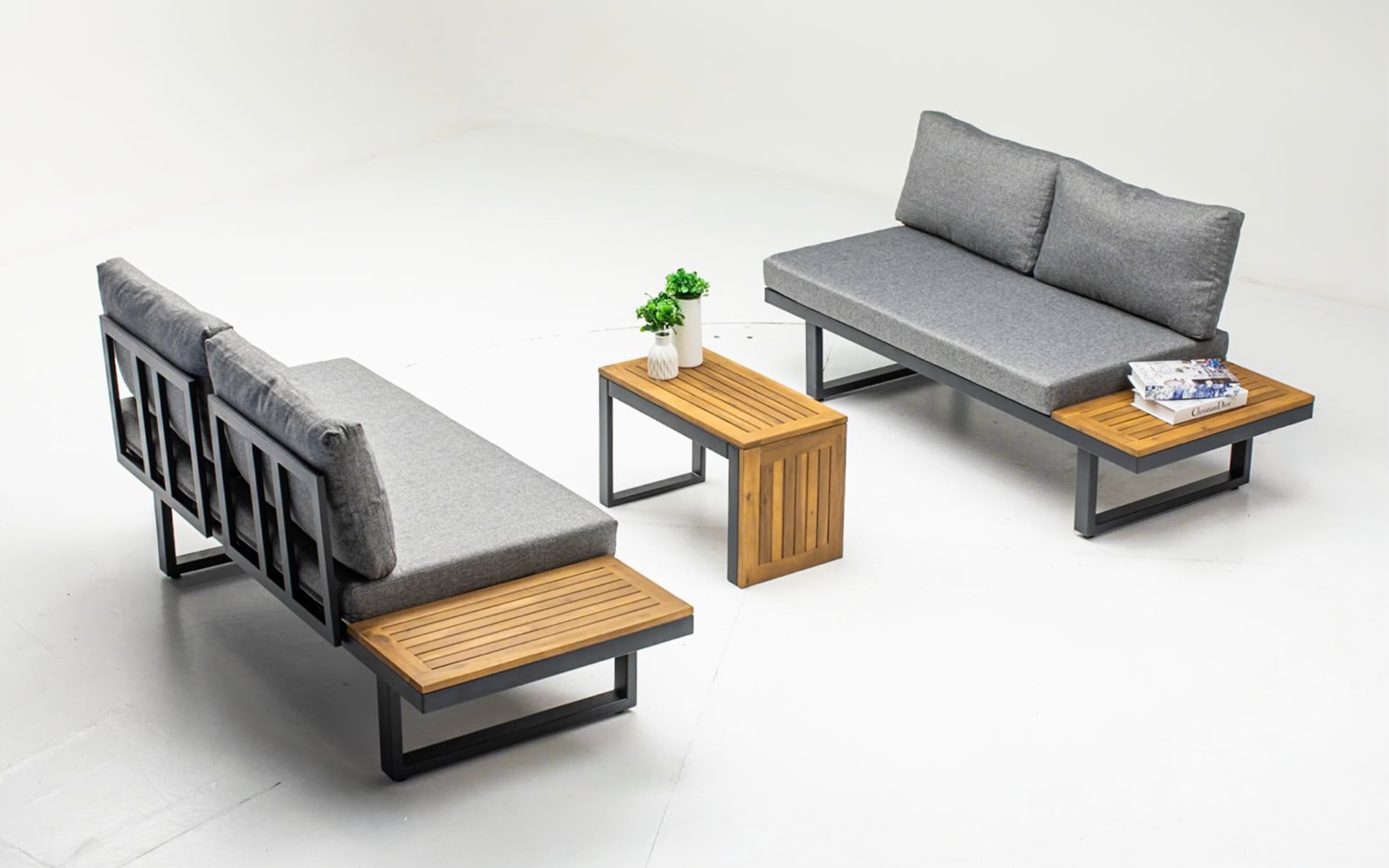 Set coltar + masa Nora, antracit  7