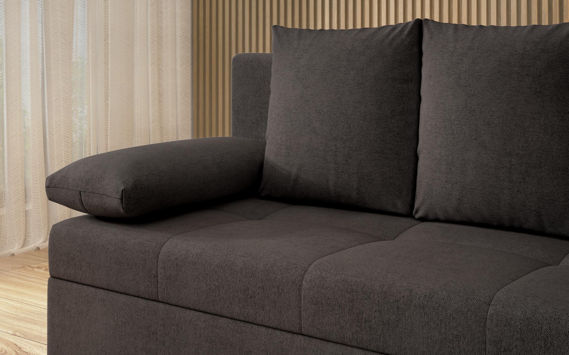 Canapea extensibila Aleto, gri-maroniu  6