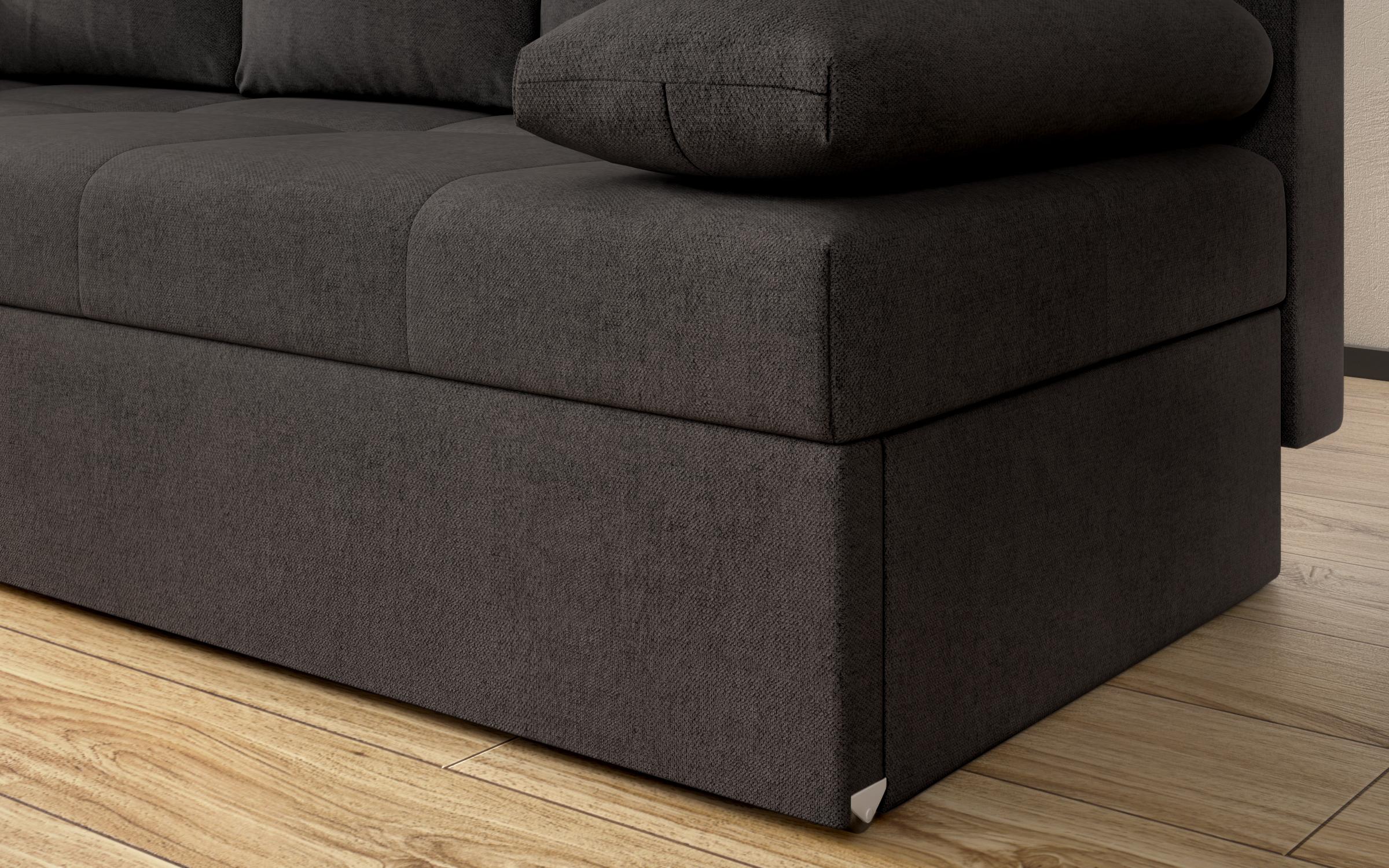 Canapea extensibila Aleto, gri-maroniu  7