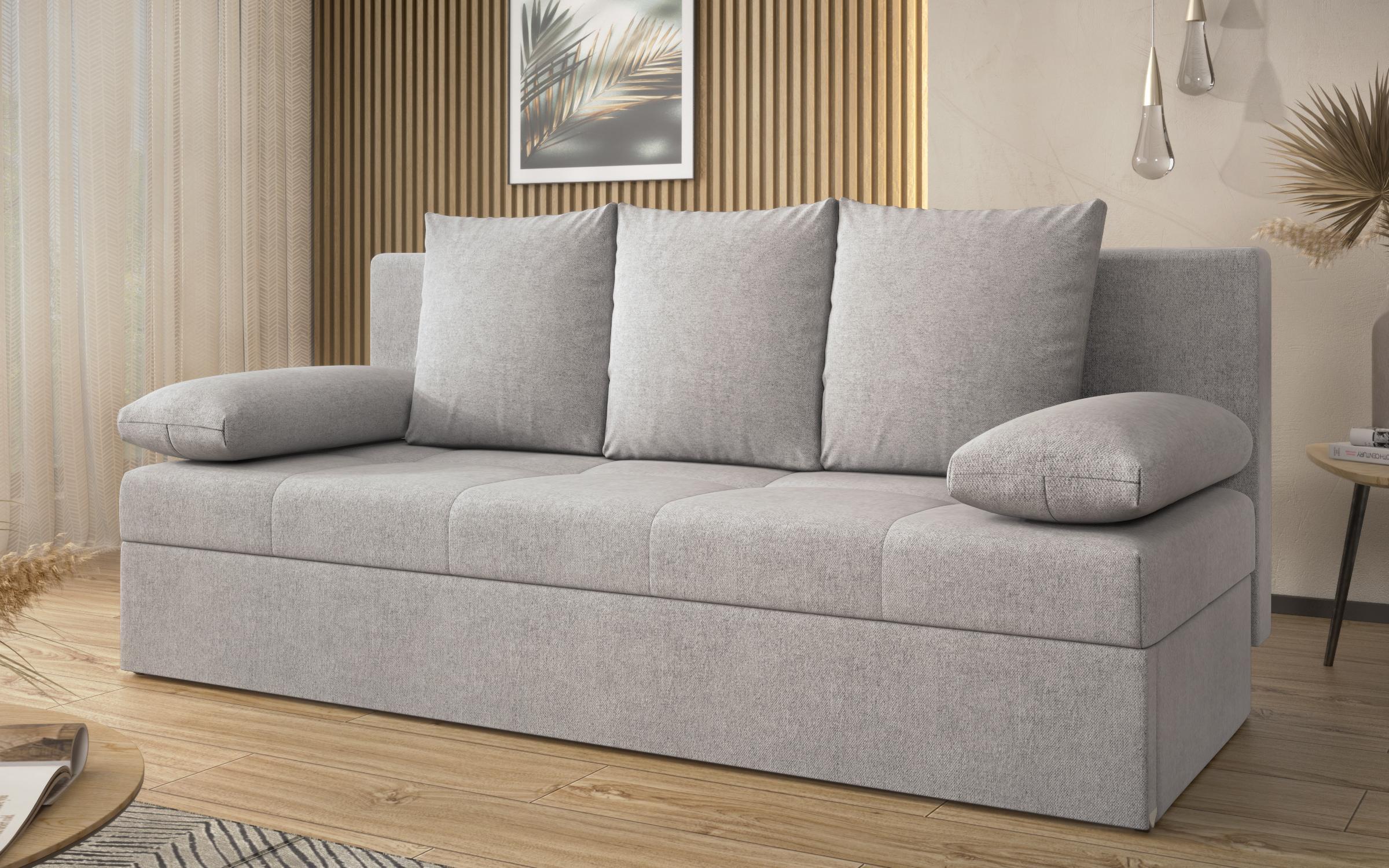 Canapea extensibila Aleto, gri deschis  3