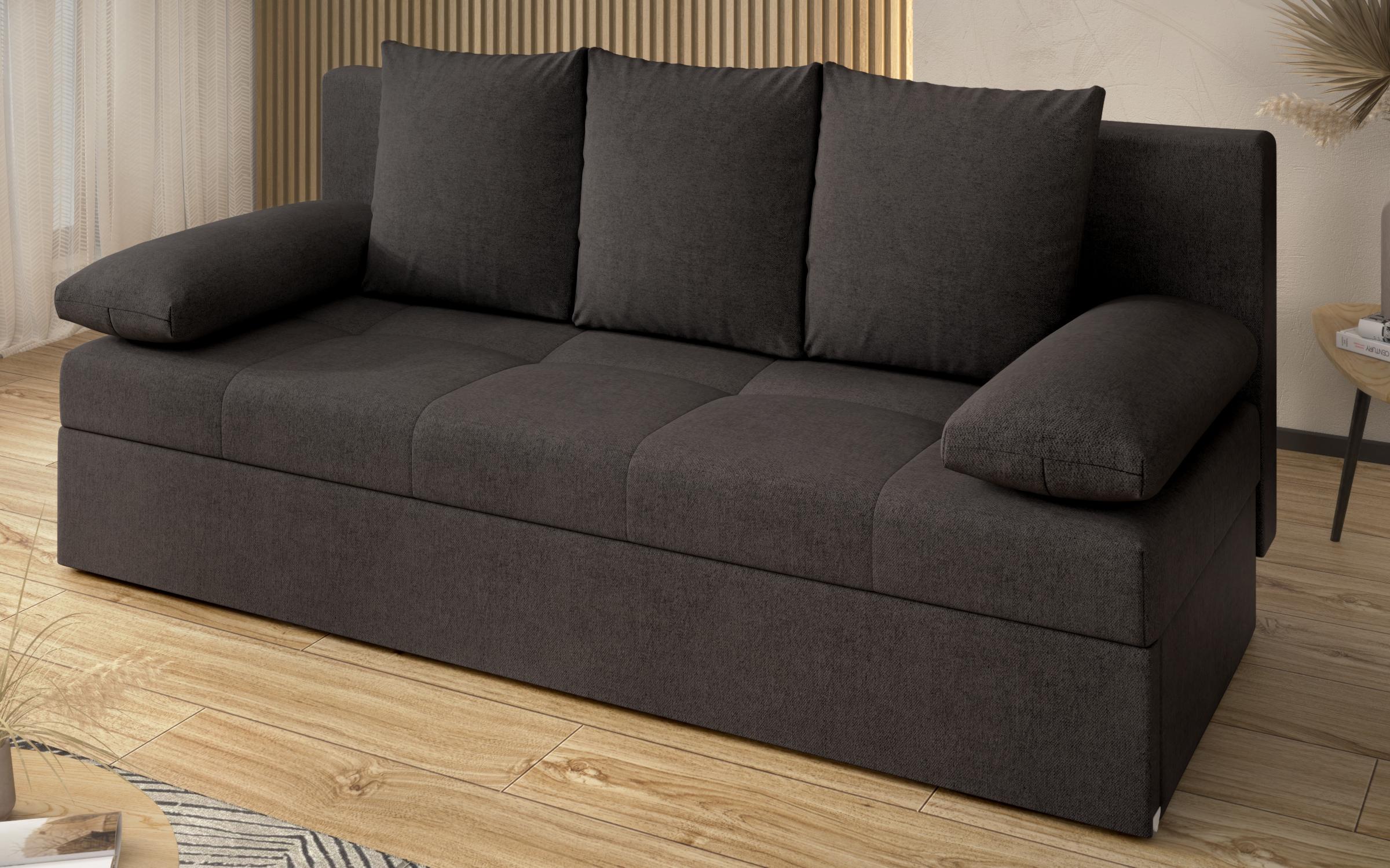 Canapea extensibila Aleto, gri-maroniu  4