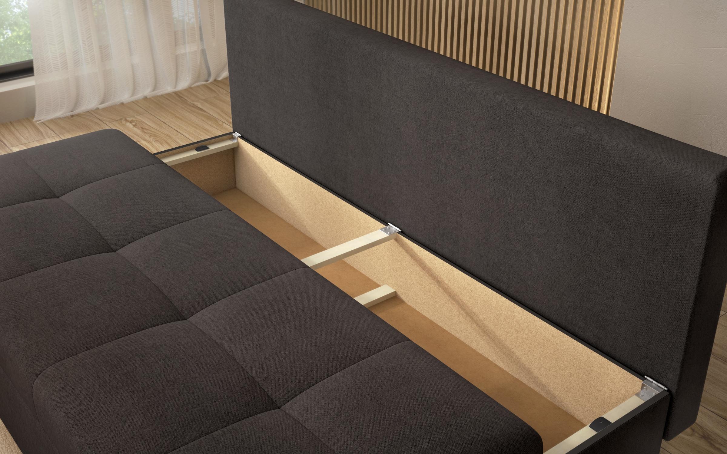 Canapea extensibila Aleto, gri-maroniu  8