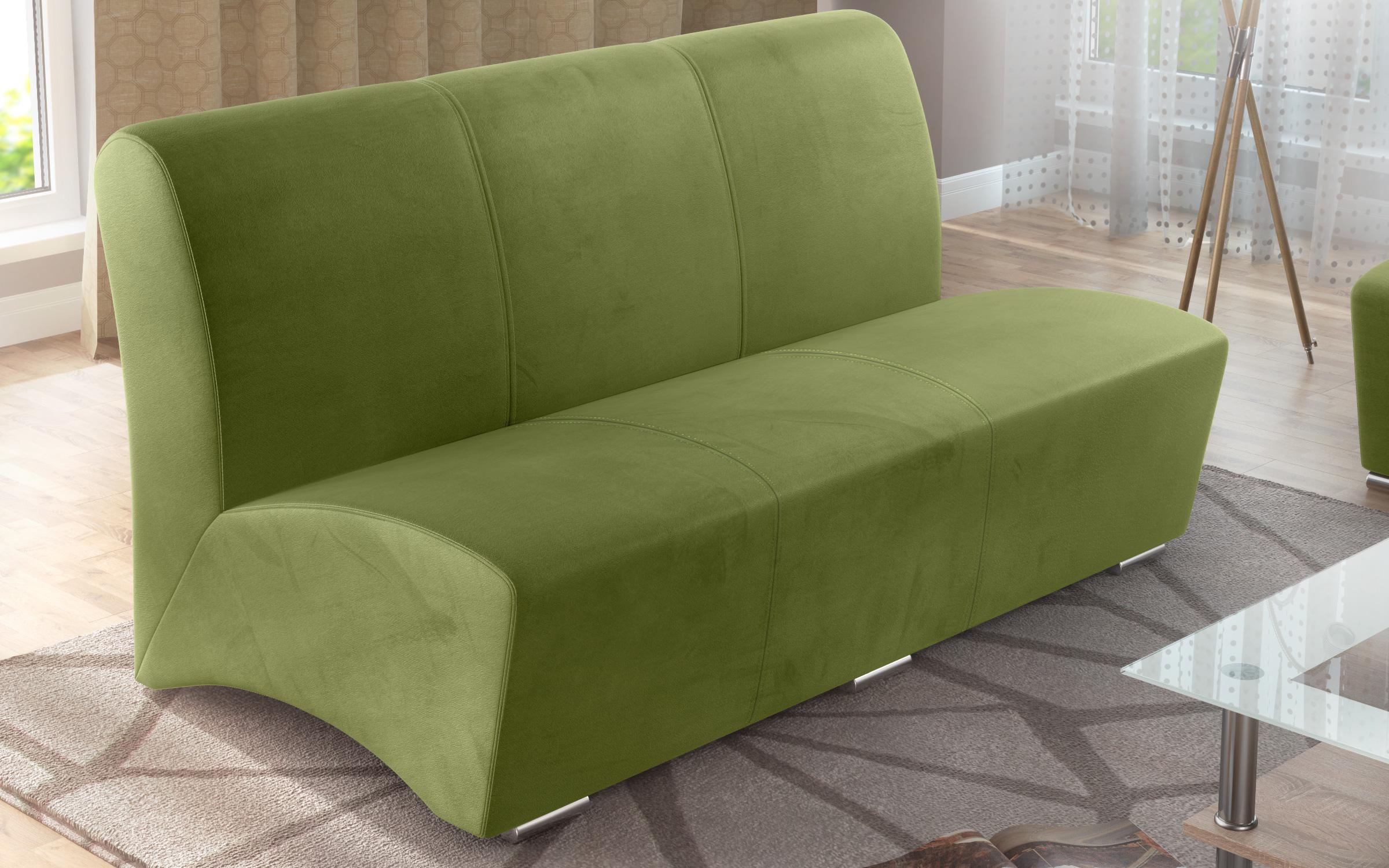Canapea cu trei locuri  Arturo II, verde  2