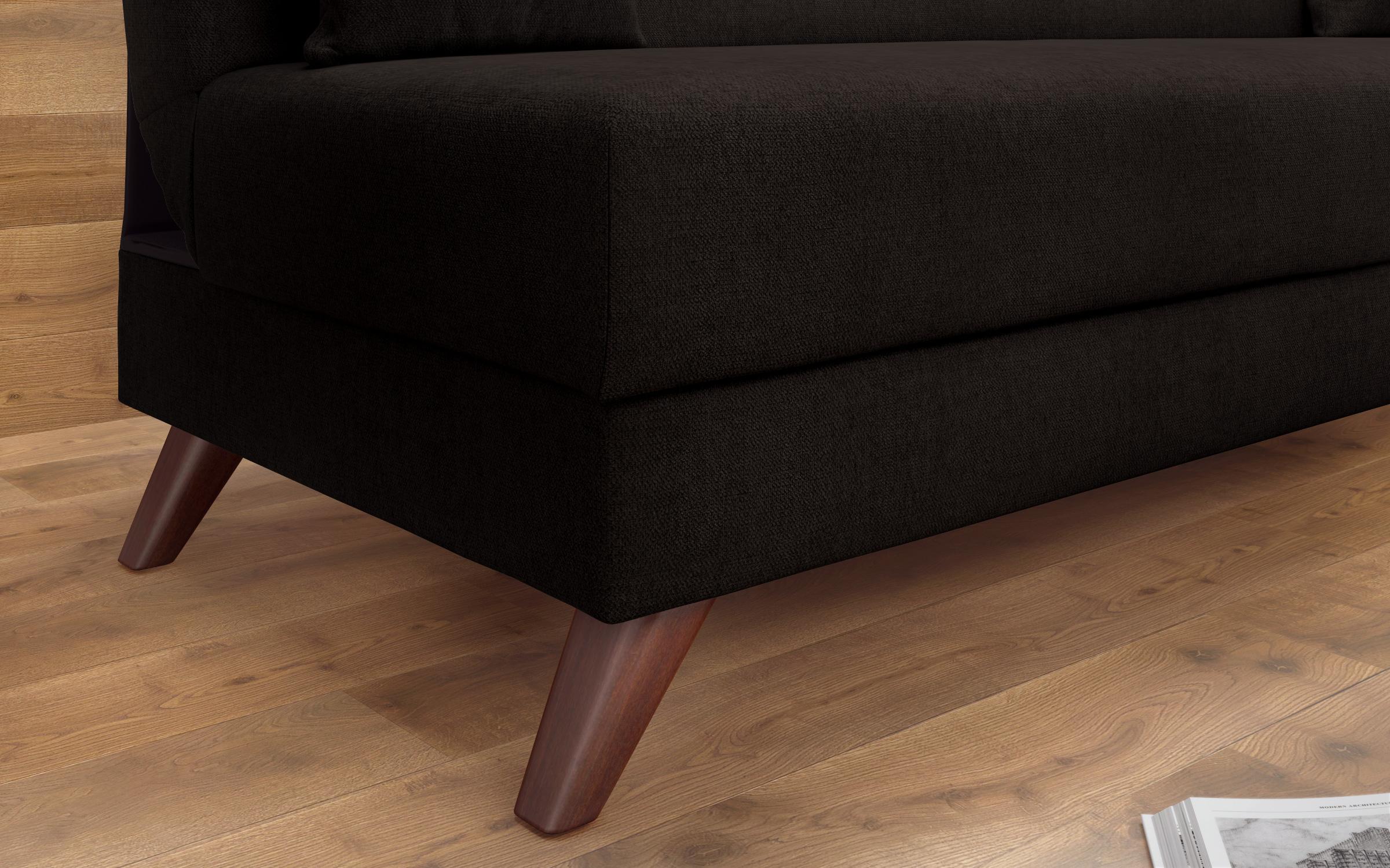 Canapea extensibila click- clack Brent, gri-maroniu  6