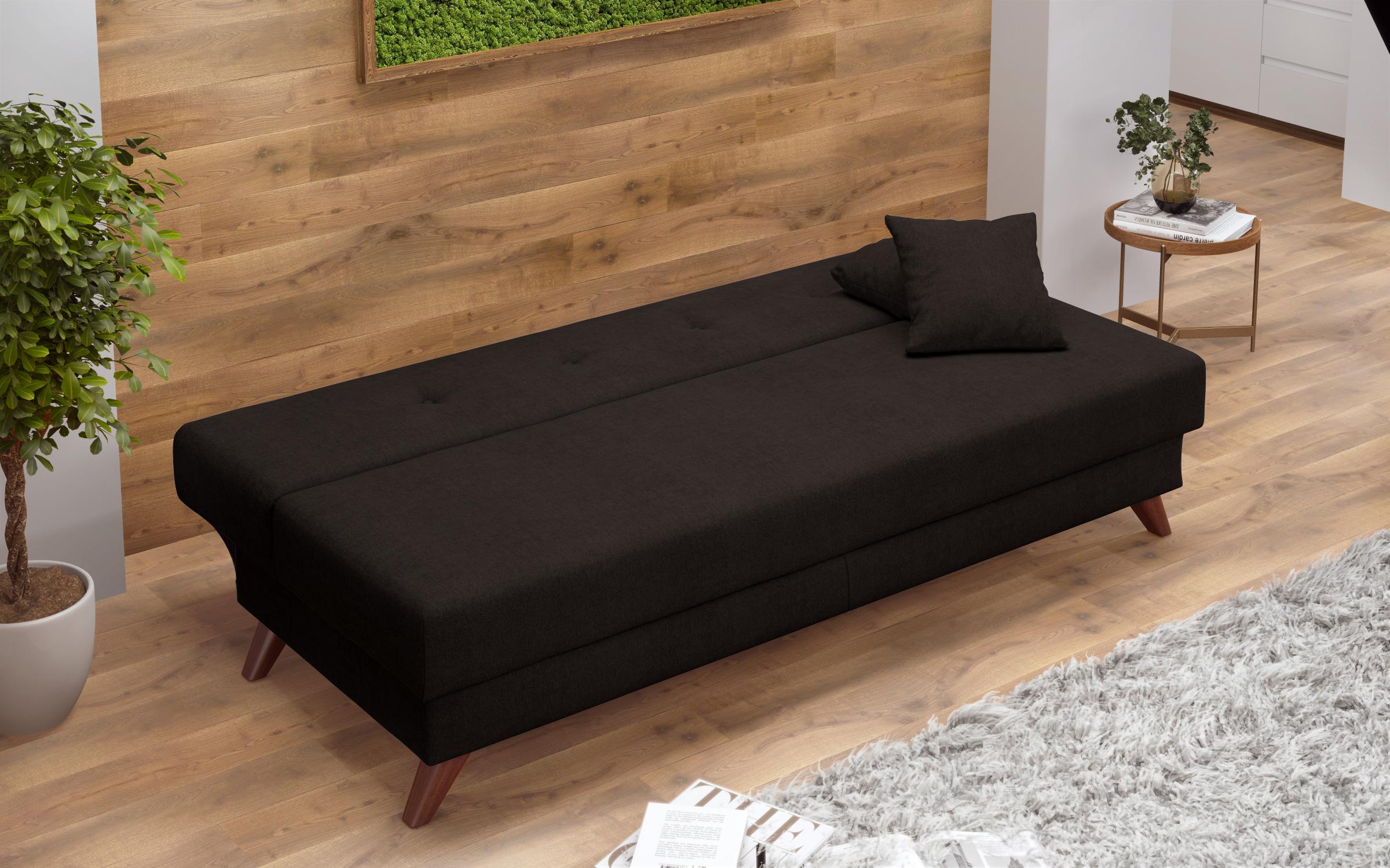 Canapea extensibila click- clack Brent, gri-maroniu  7
