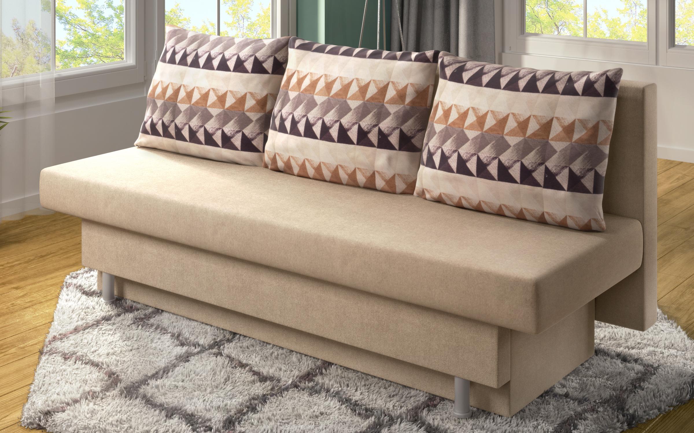 Canapea extensibila Marty, bej + print  4