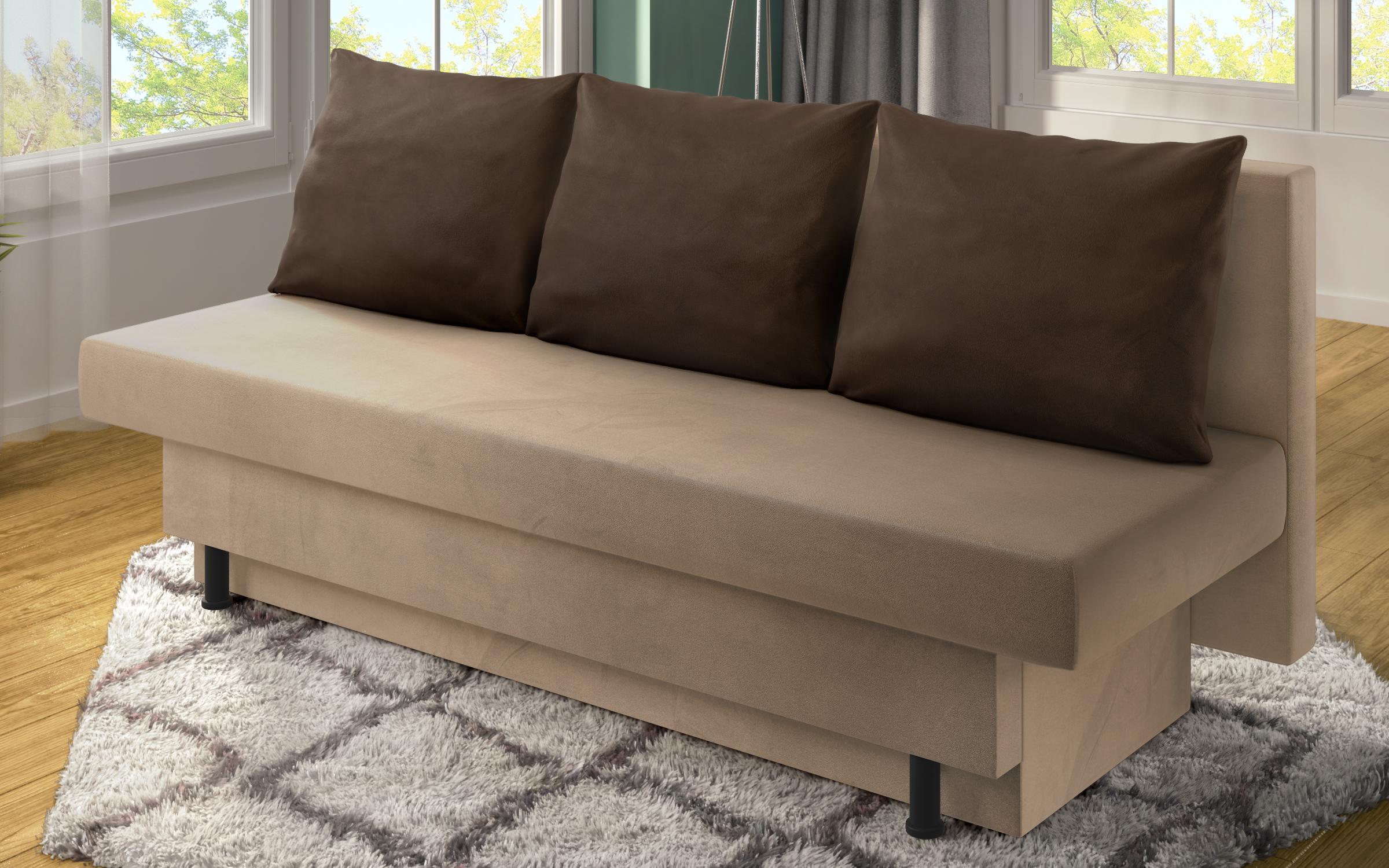 Canapea extensibila Marty, bej deschis + maro  4