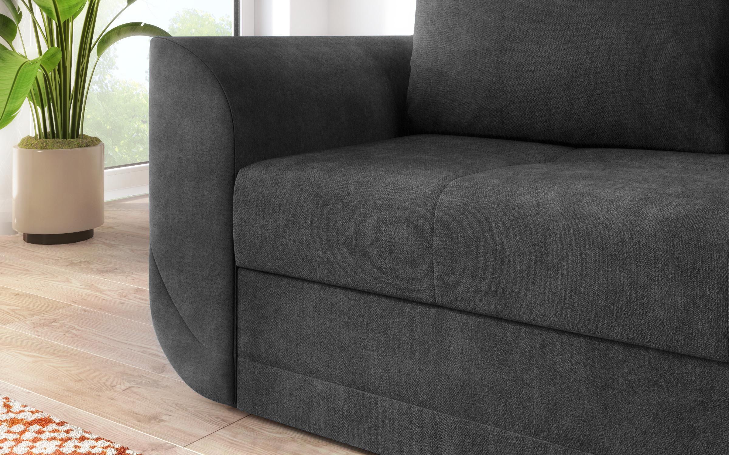 Canapea extensibila cu doua locuri Modus, gri  6