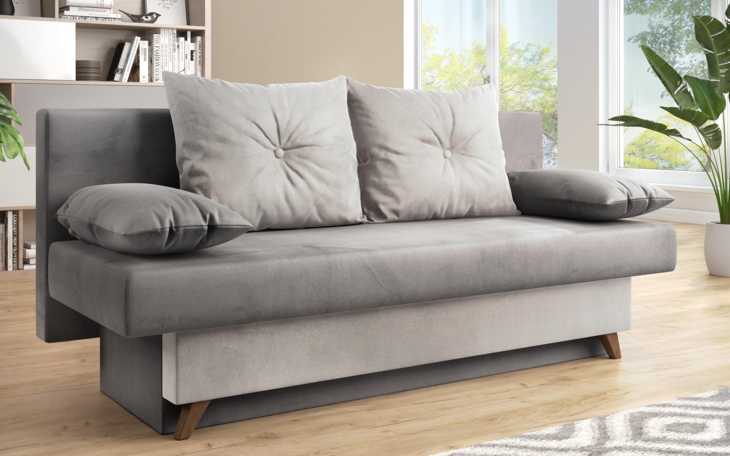 Canapea extensibila Victorio, gri inchis + gri deschis  3