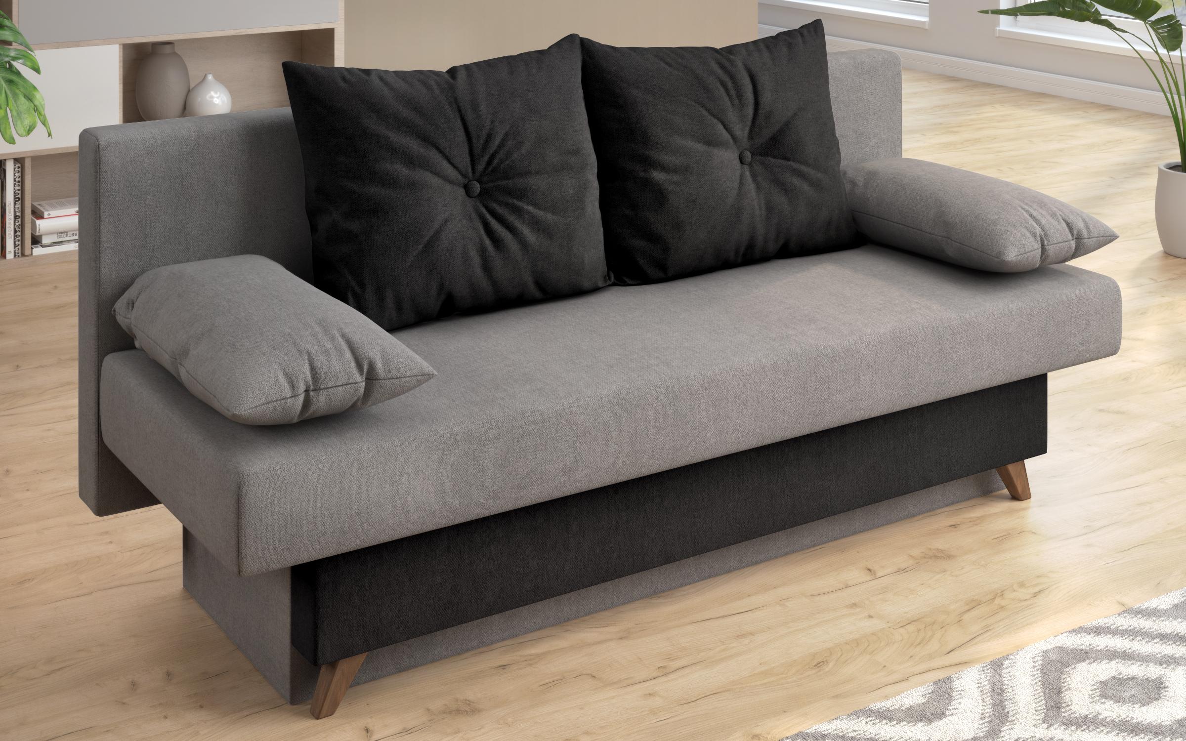 Canapea extensibila Victorio, gri + negru  5