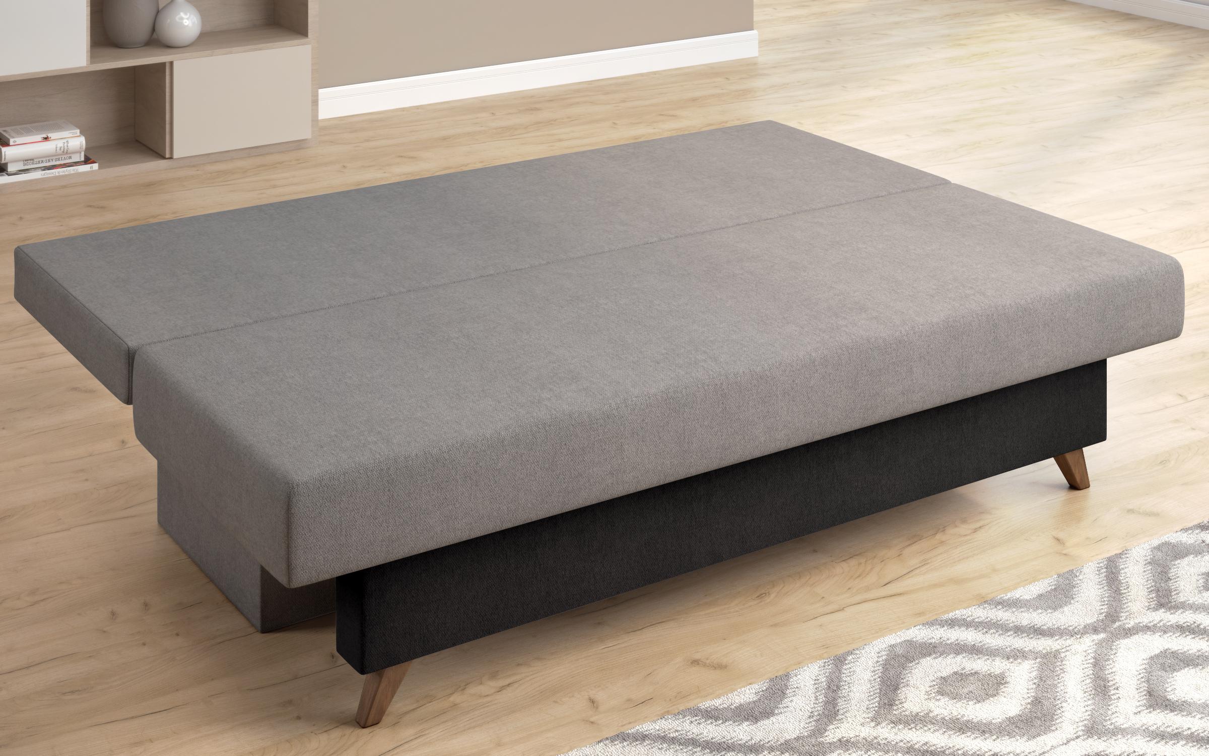 Canapea extensibila Victorio, gri + negru  3