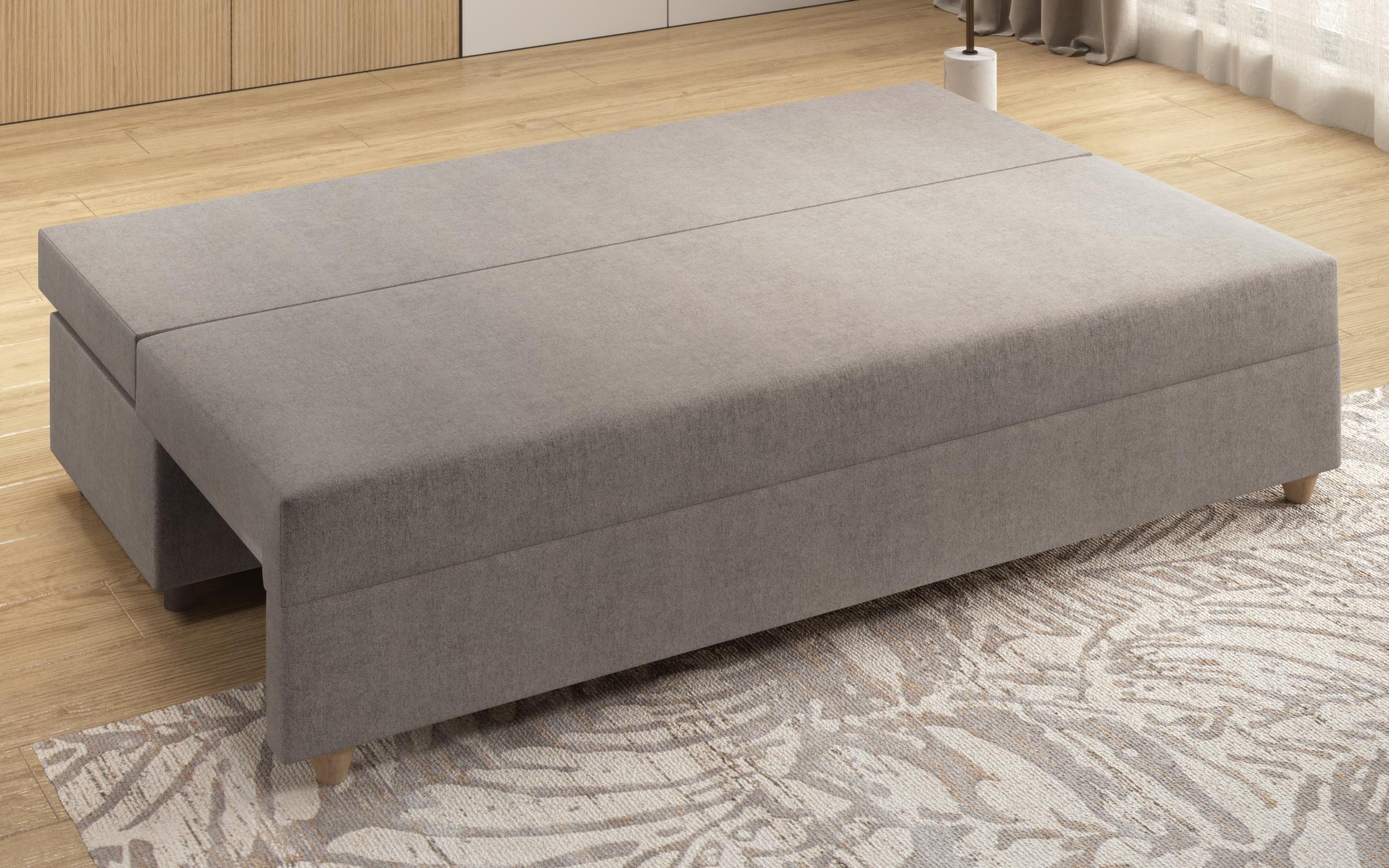 Canapea extensibila + taburet Vitaro, gri  8