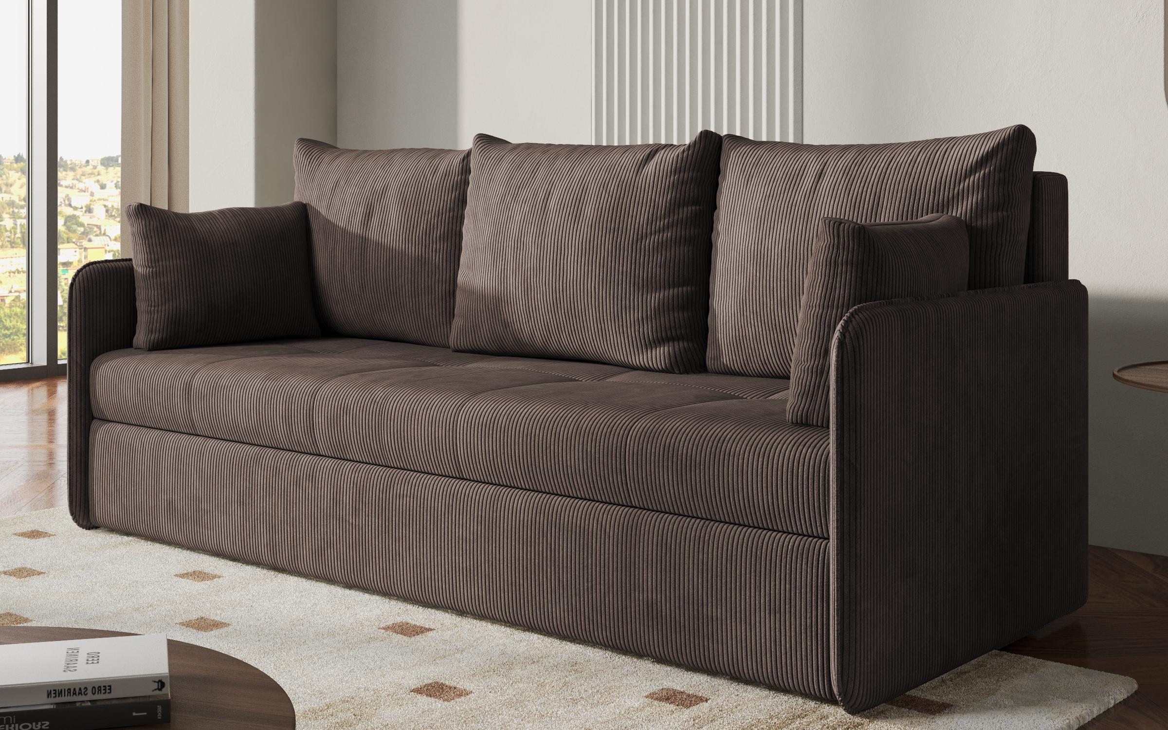 Canapea extensibila Astel, maro deschis  3