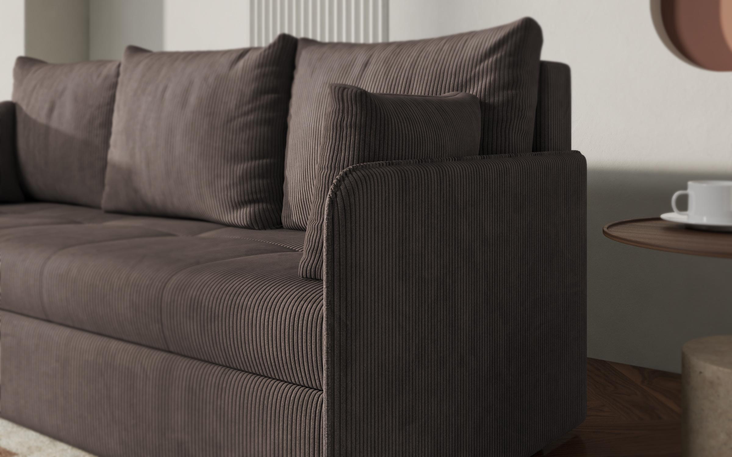 Canapea extensibila Astel, maro deschis  8
