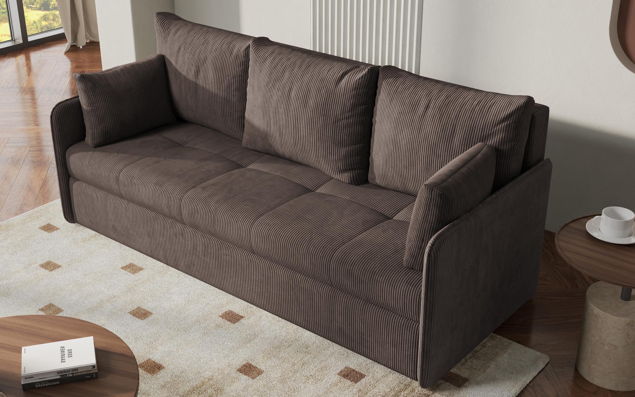 Canapea extensibila Astel, maro deschis  4