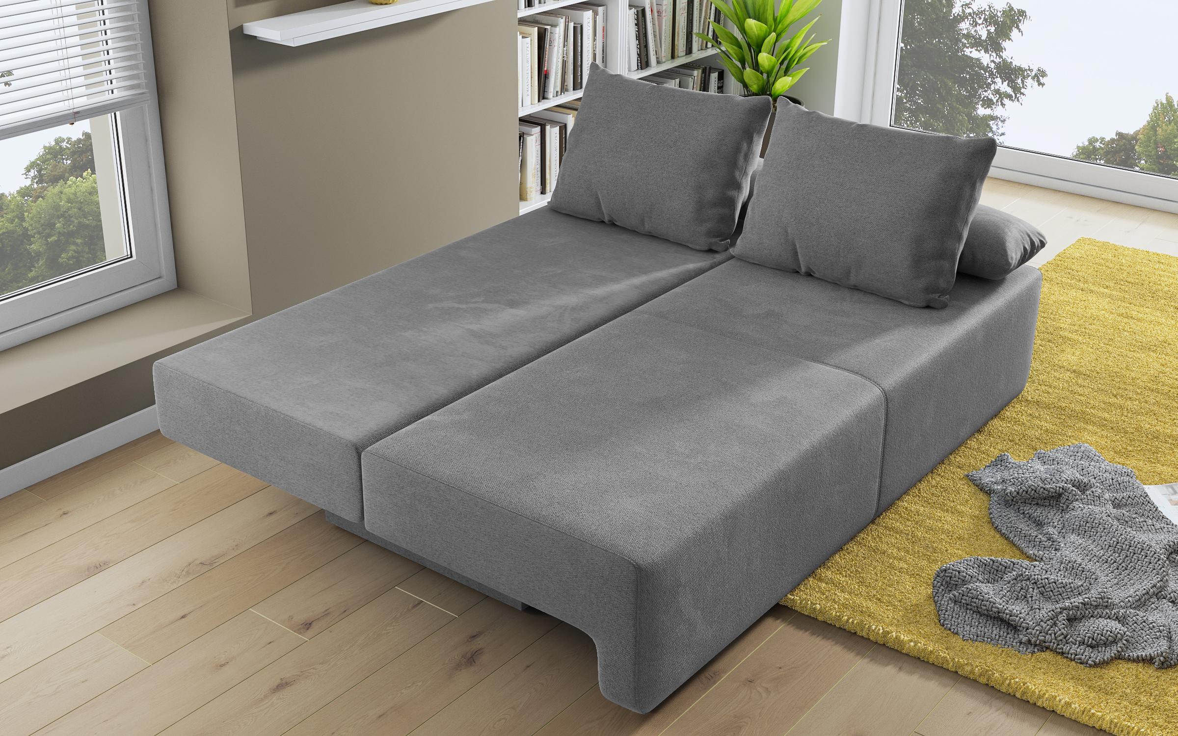 Canapea extensibila Keira, gri deschis  7