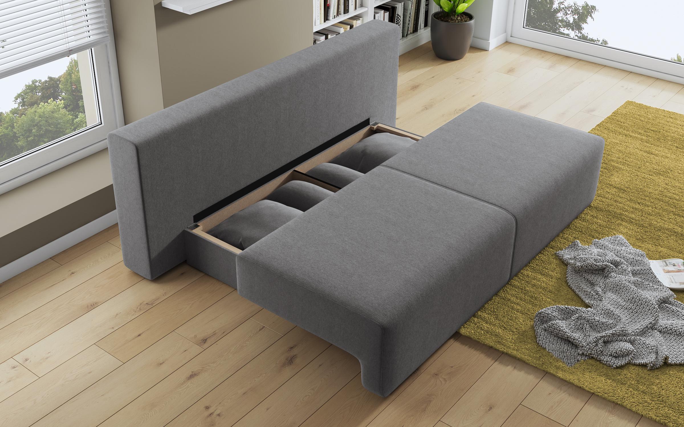 Canapea extensibila Keira, gri deschis  8