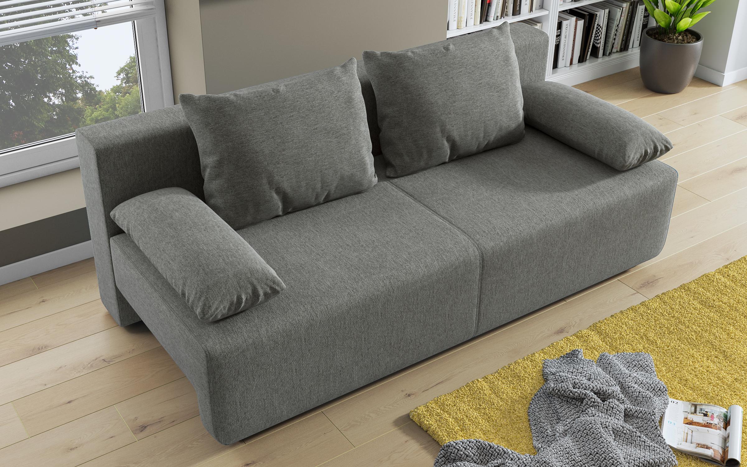 Canapea extensibila Keira, gri - bej  5
