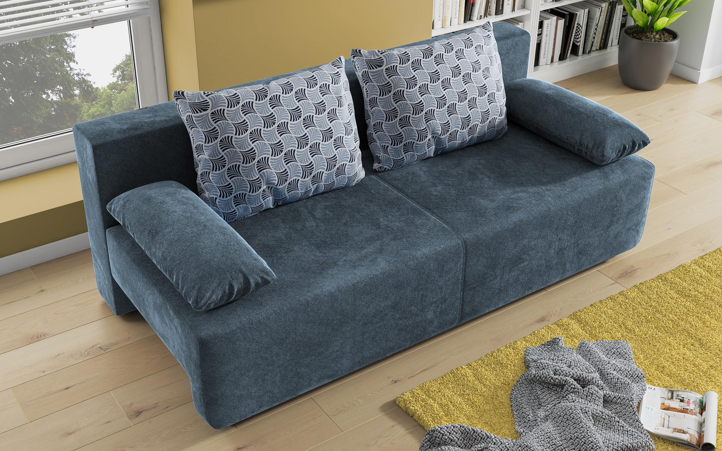 Canapea extensibila Keira, albastru  6