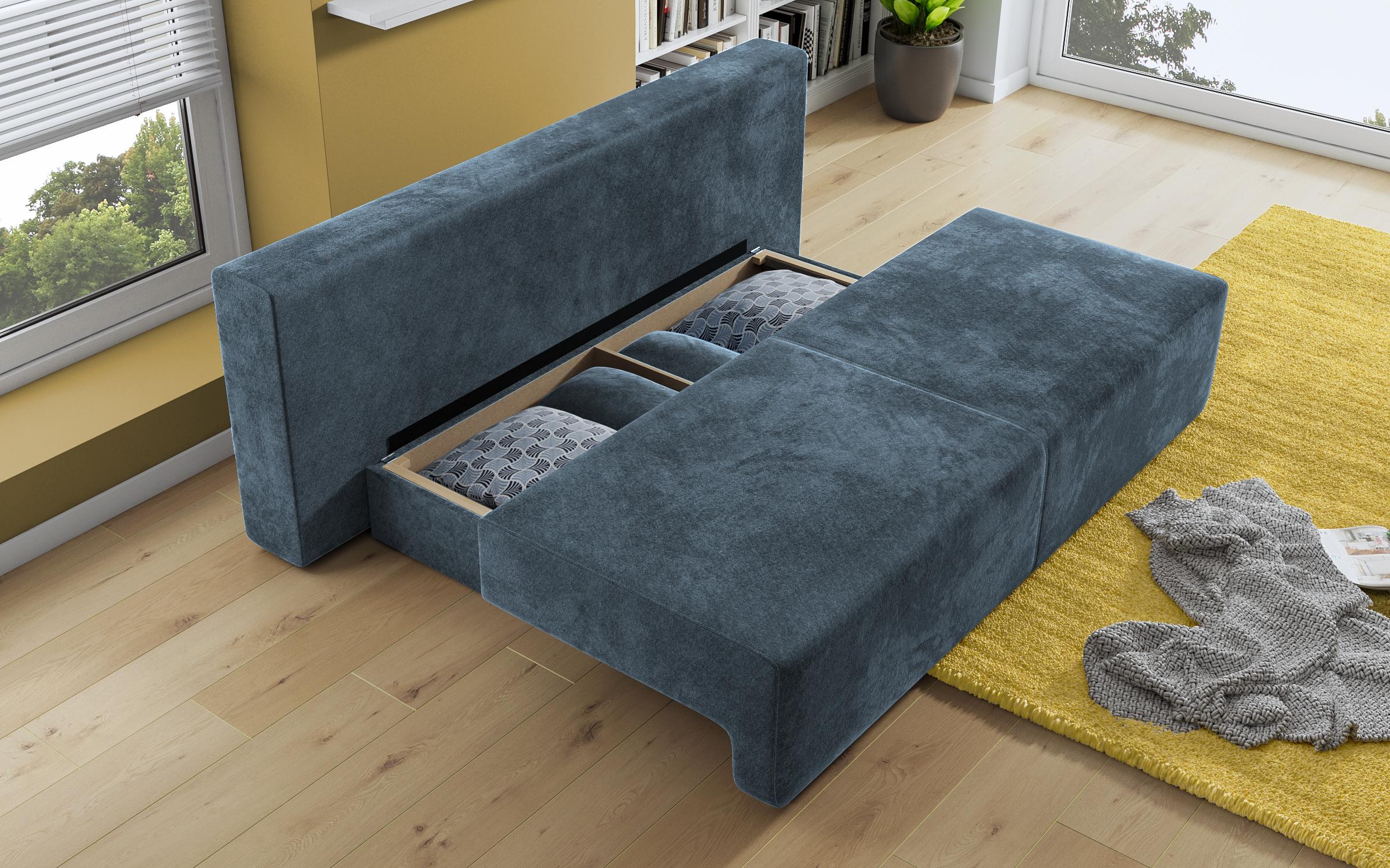 Canapea extensibila Keira, albastru  8