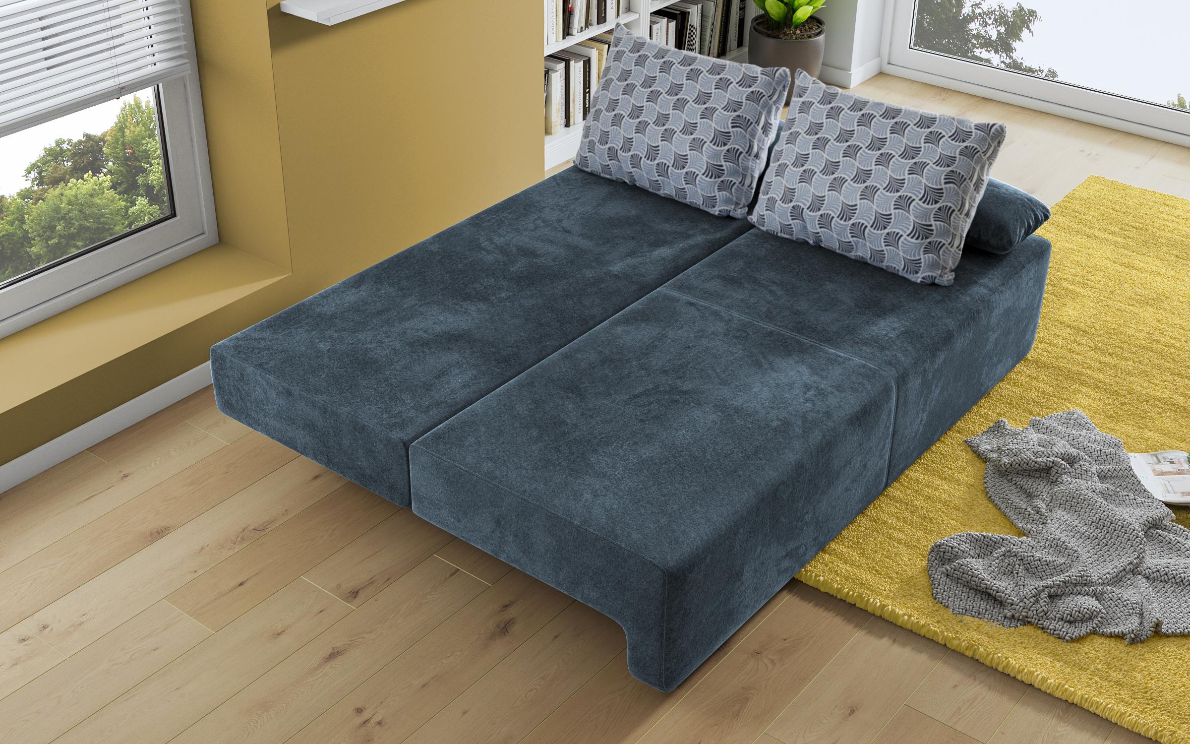 Canapea extensibila Keira, albastru  9