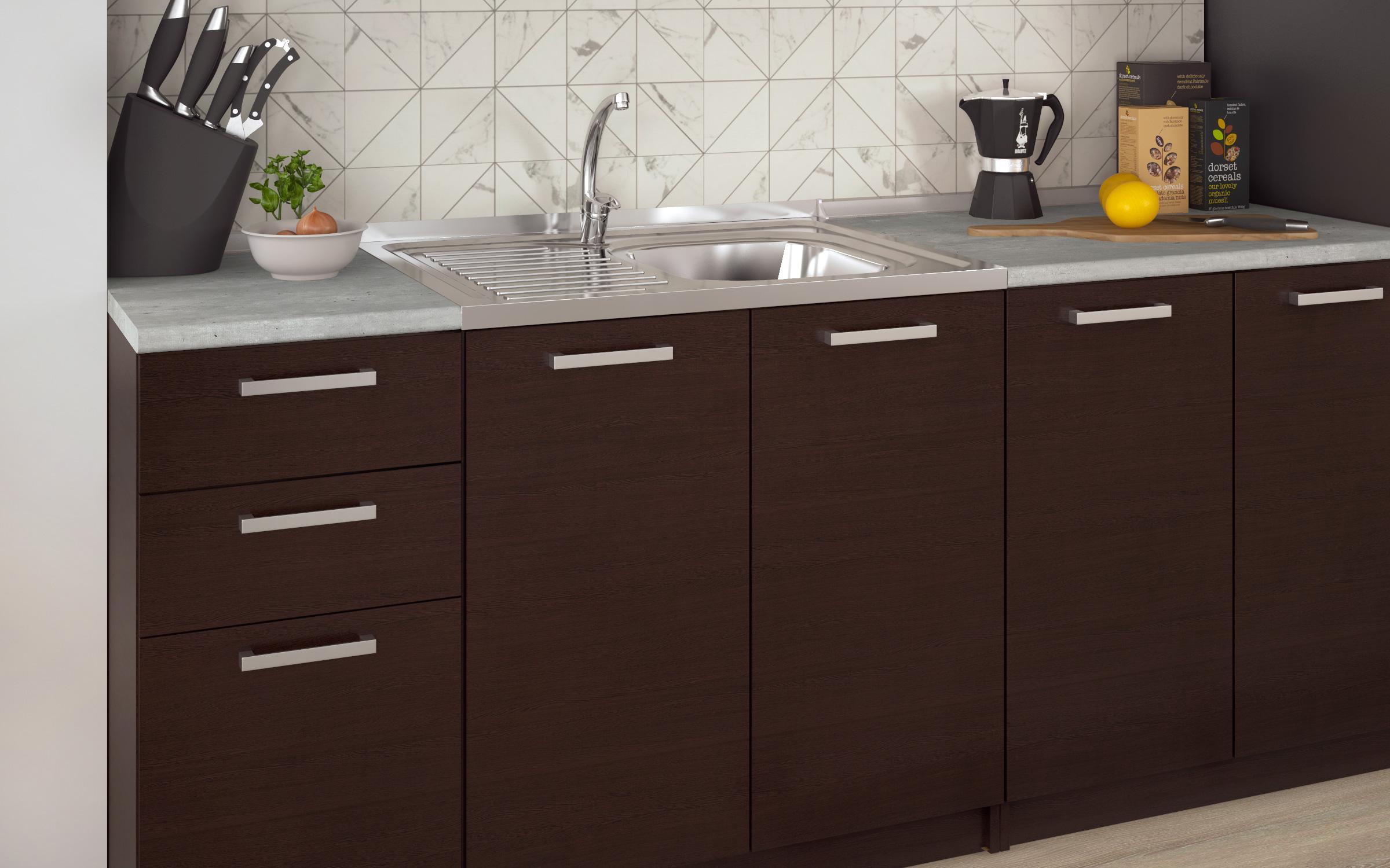Bucatarie cu blat termic inclus Darina, wenge  4