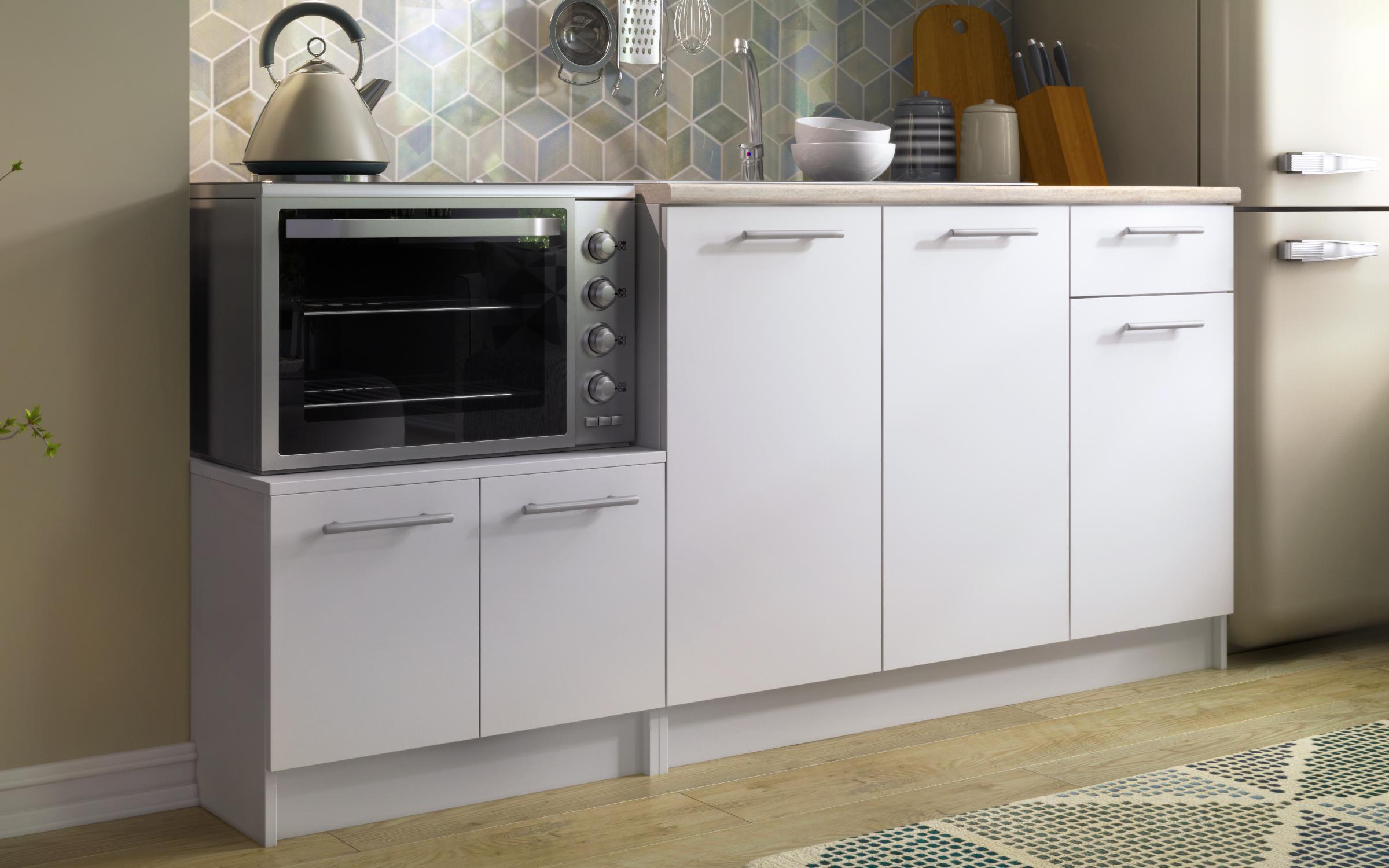 Bucatarie cu blat termic inclus Poly, alb  4