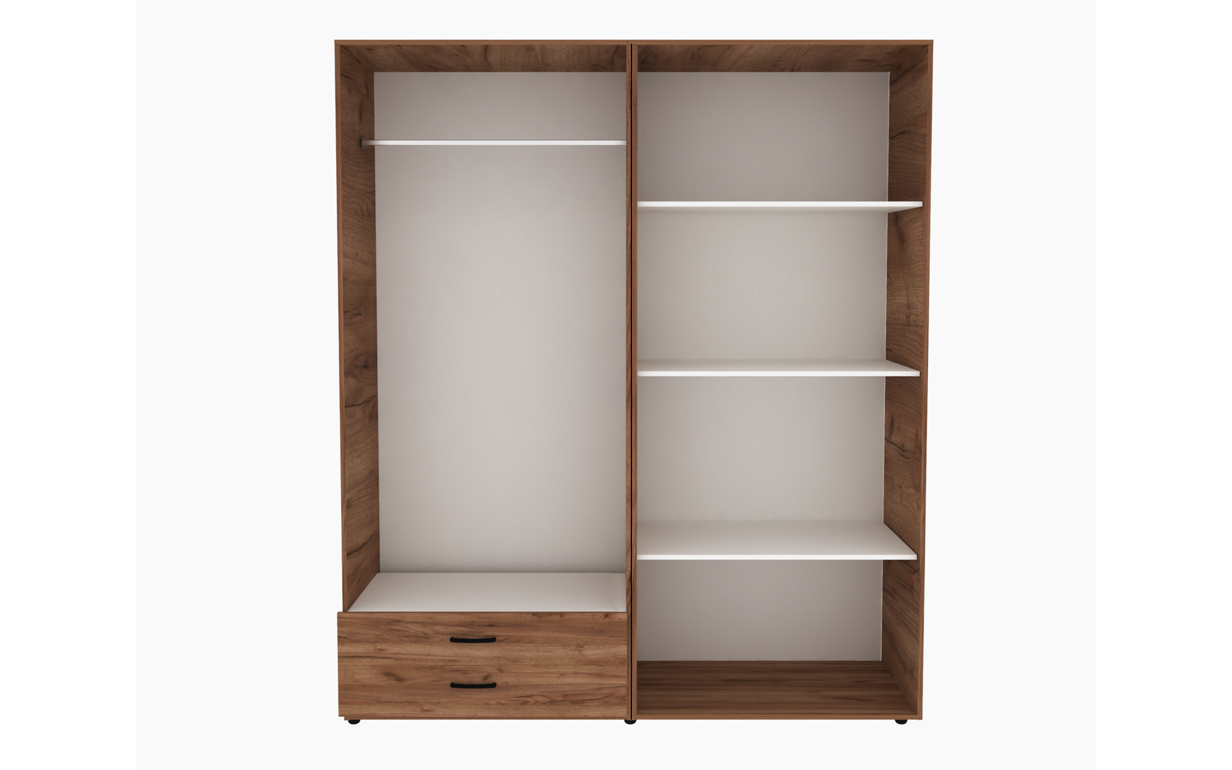 Set dormitor 160/200 Salento, stejar craft tabacco + negru mat  10