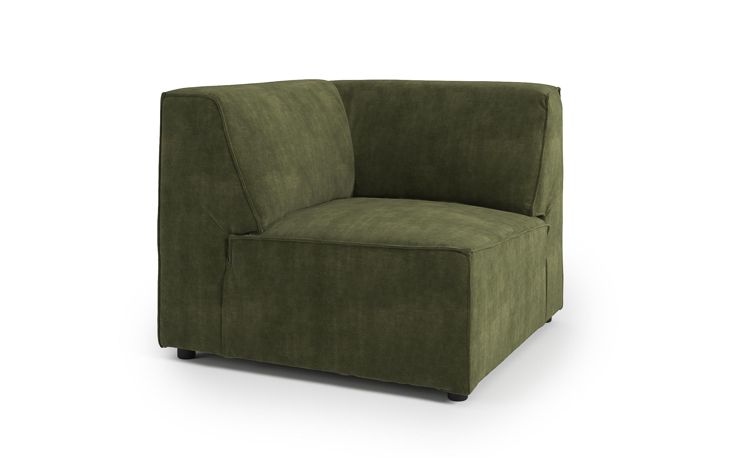 Colt din coltar modular Verso, verde inchis  3