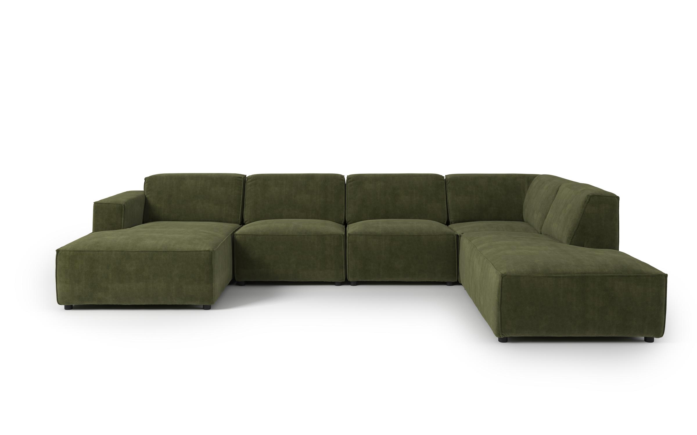 Canapea din coltar modular Verso, verde inchis  4