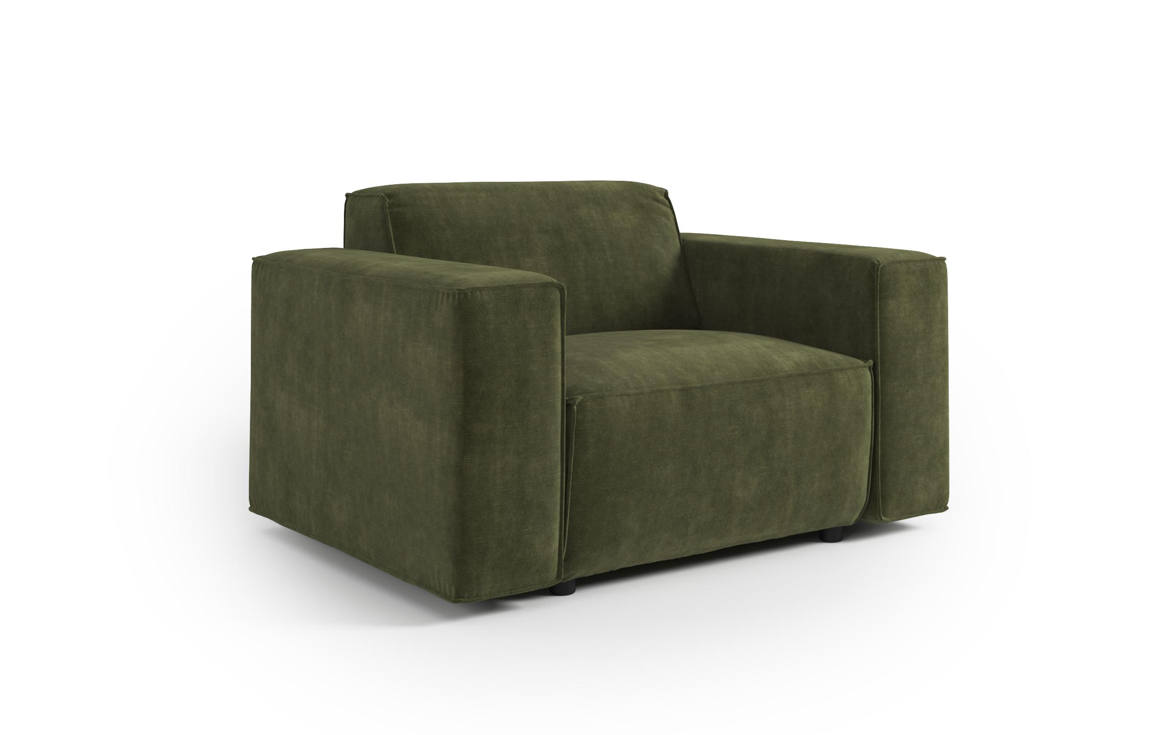 Fotoliu din coltar modular Verso, verde inchis  2