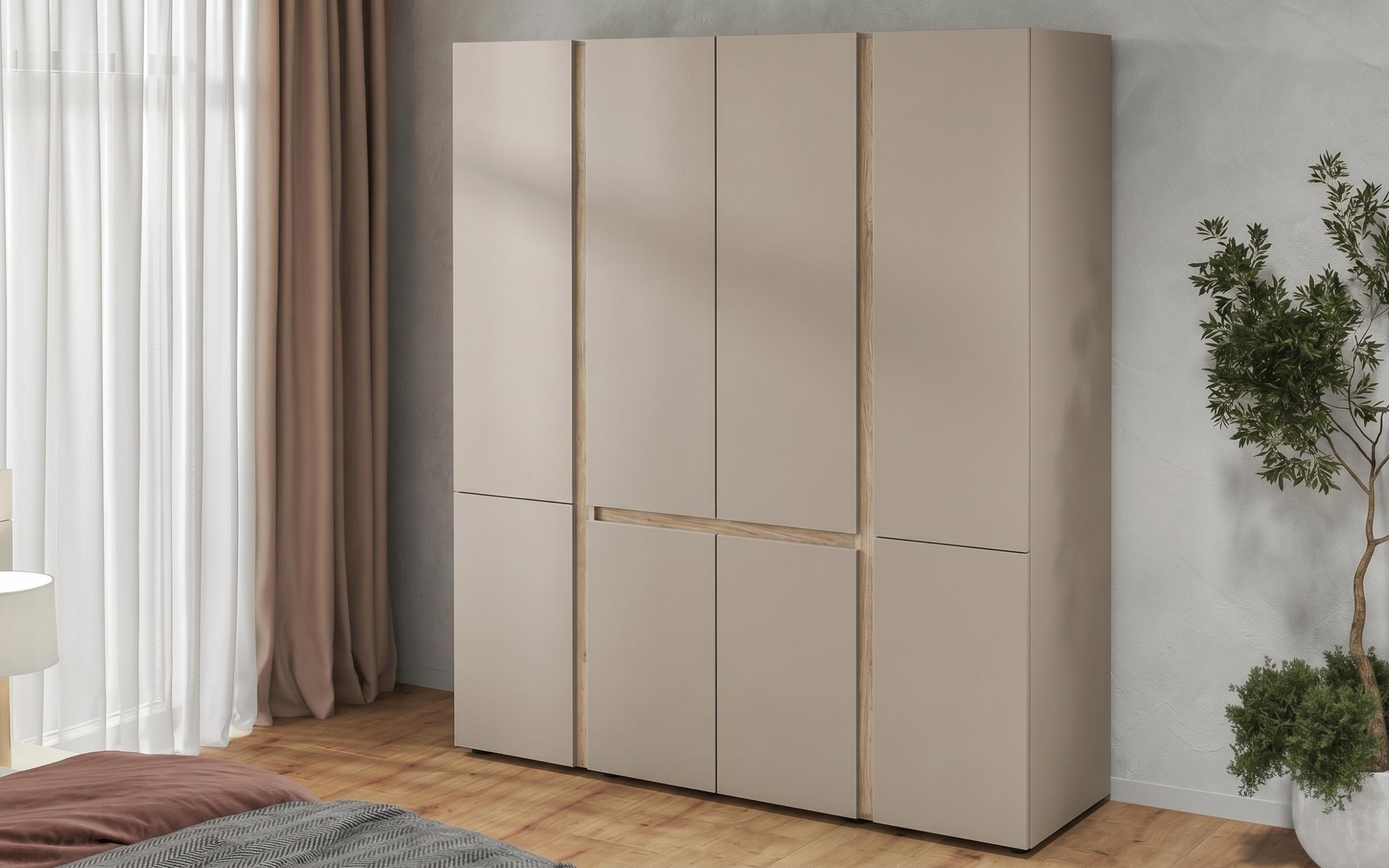 Set dormitor 160/200 Omonia S, casmir + stejar Castello honey  5
