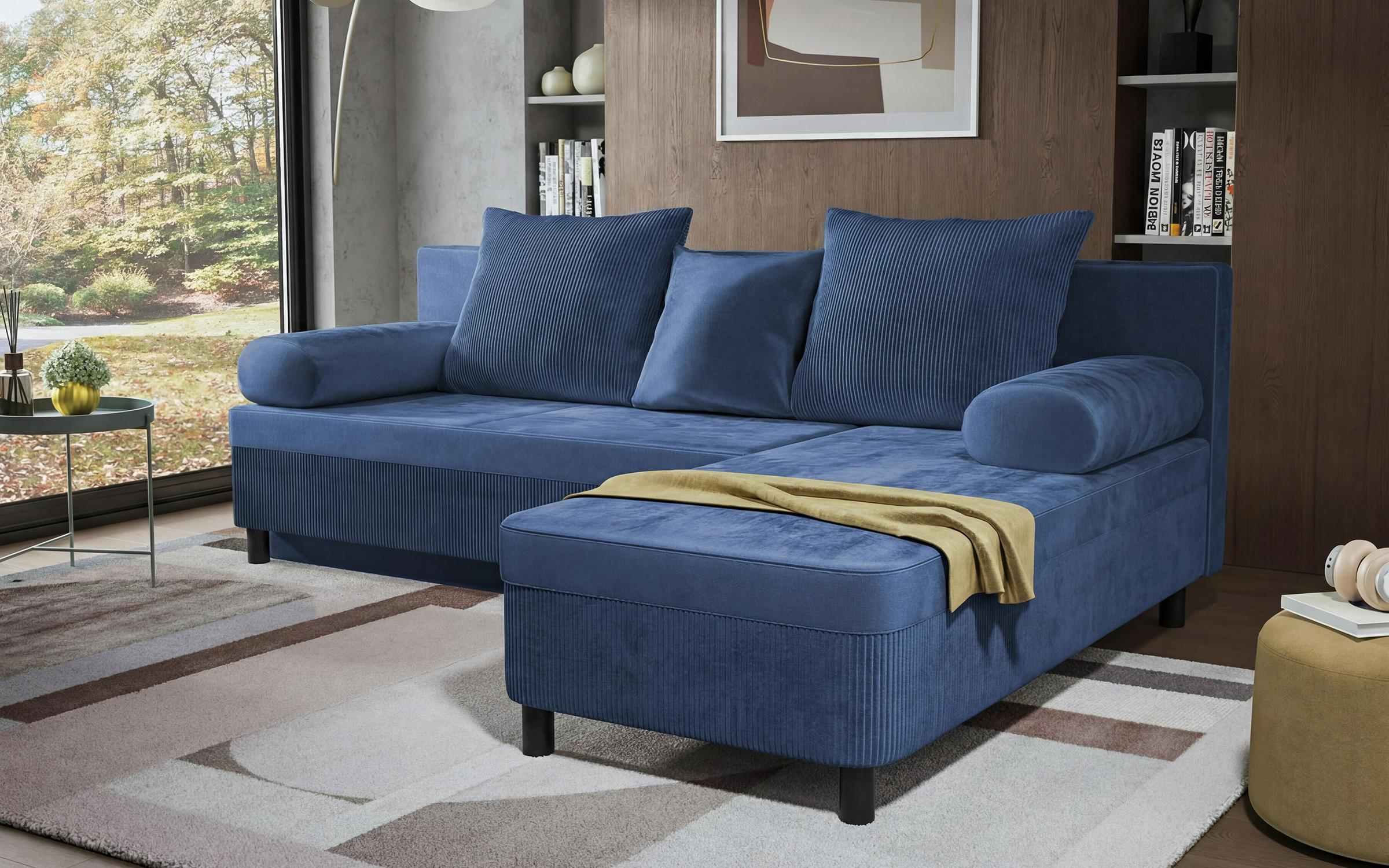 Coltar extensibil Delano, albastru  4