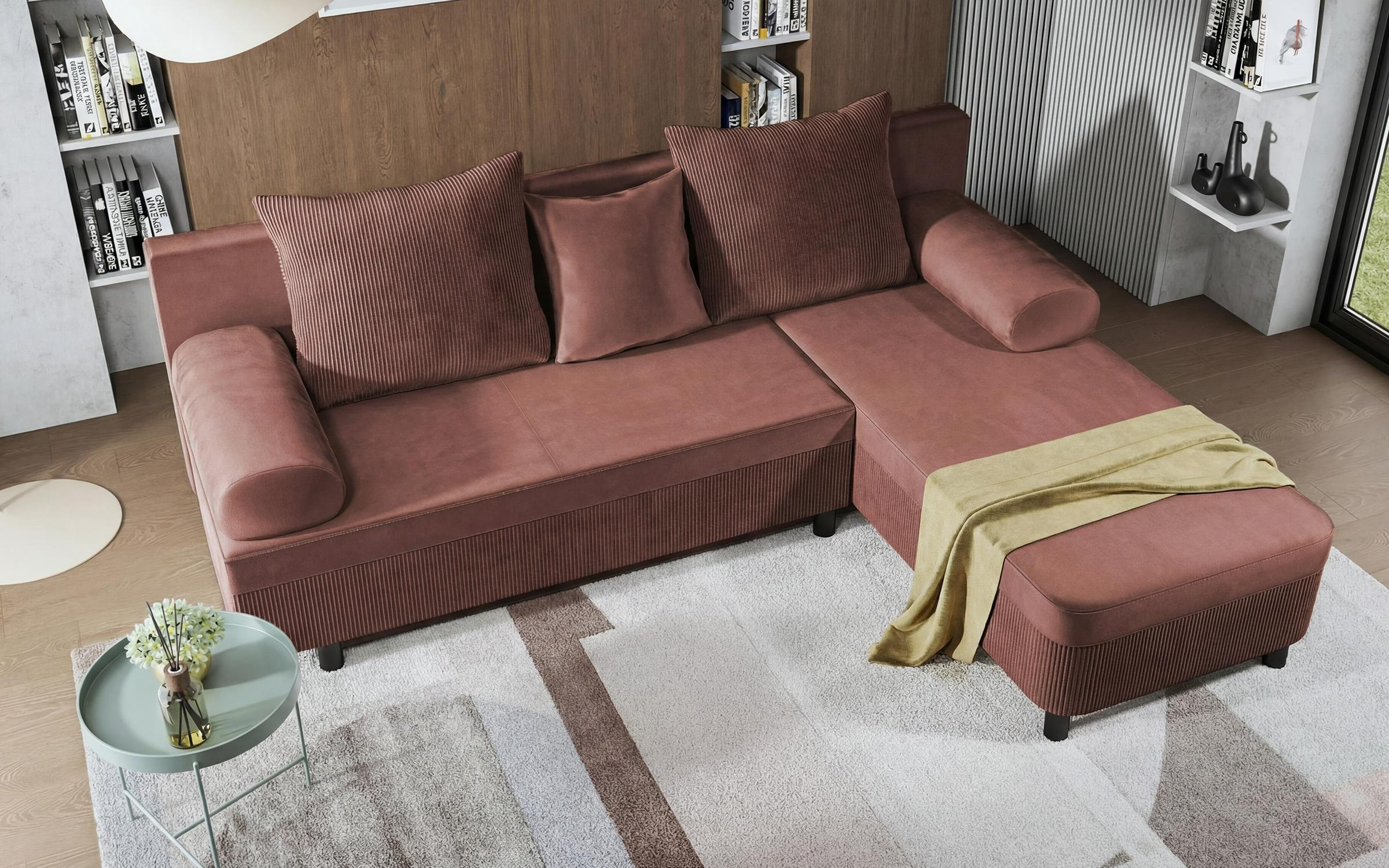 Coltar extensibil Delano, roz  5