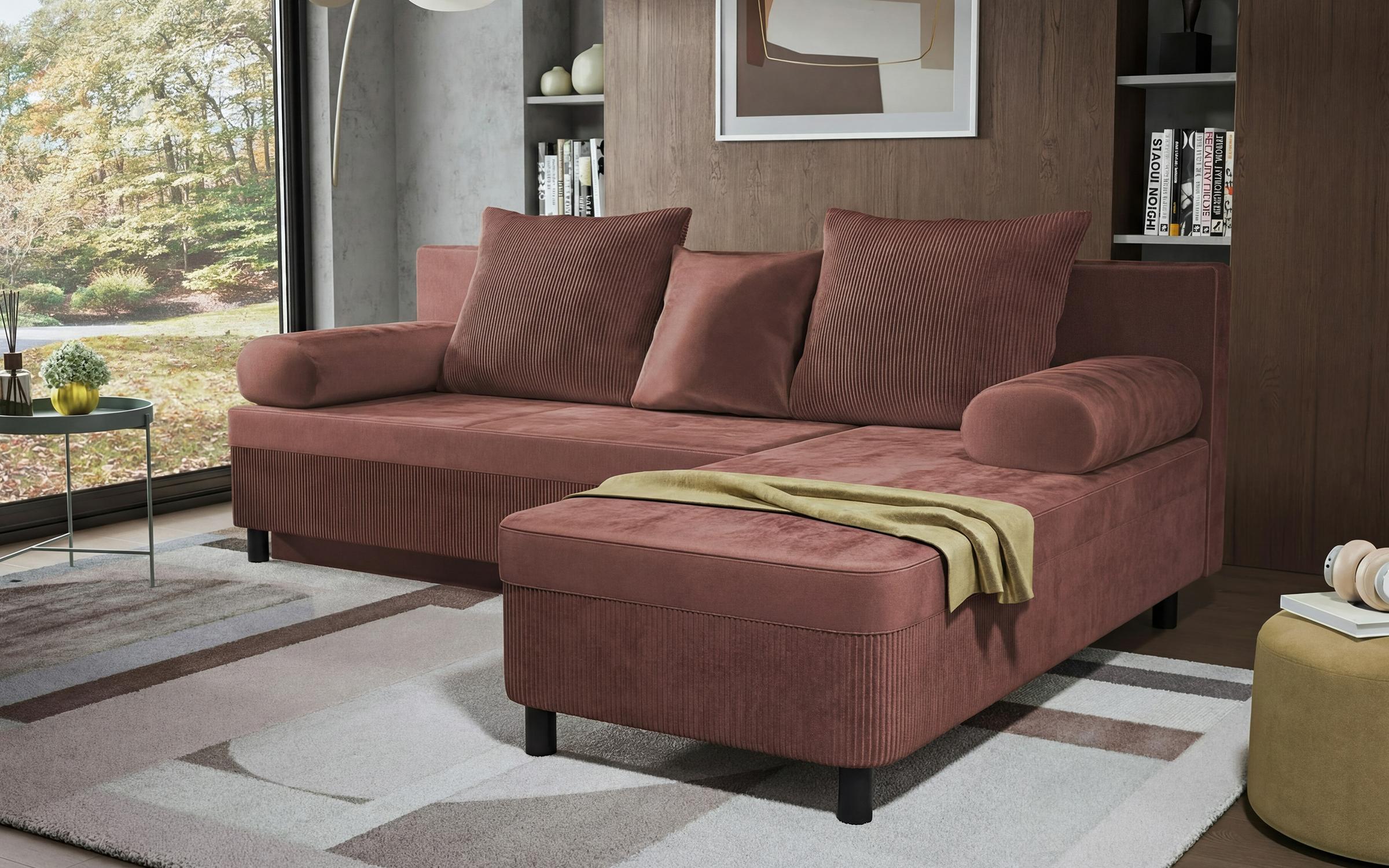 Coltar extensibil Delano, roz  4
