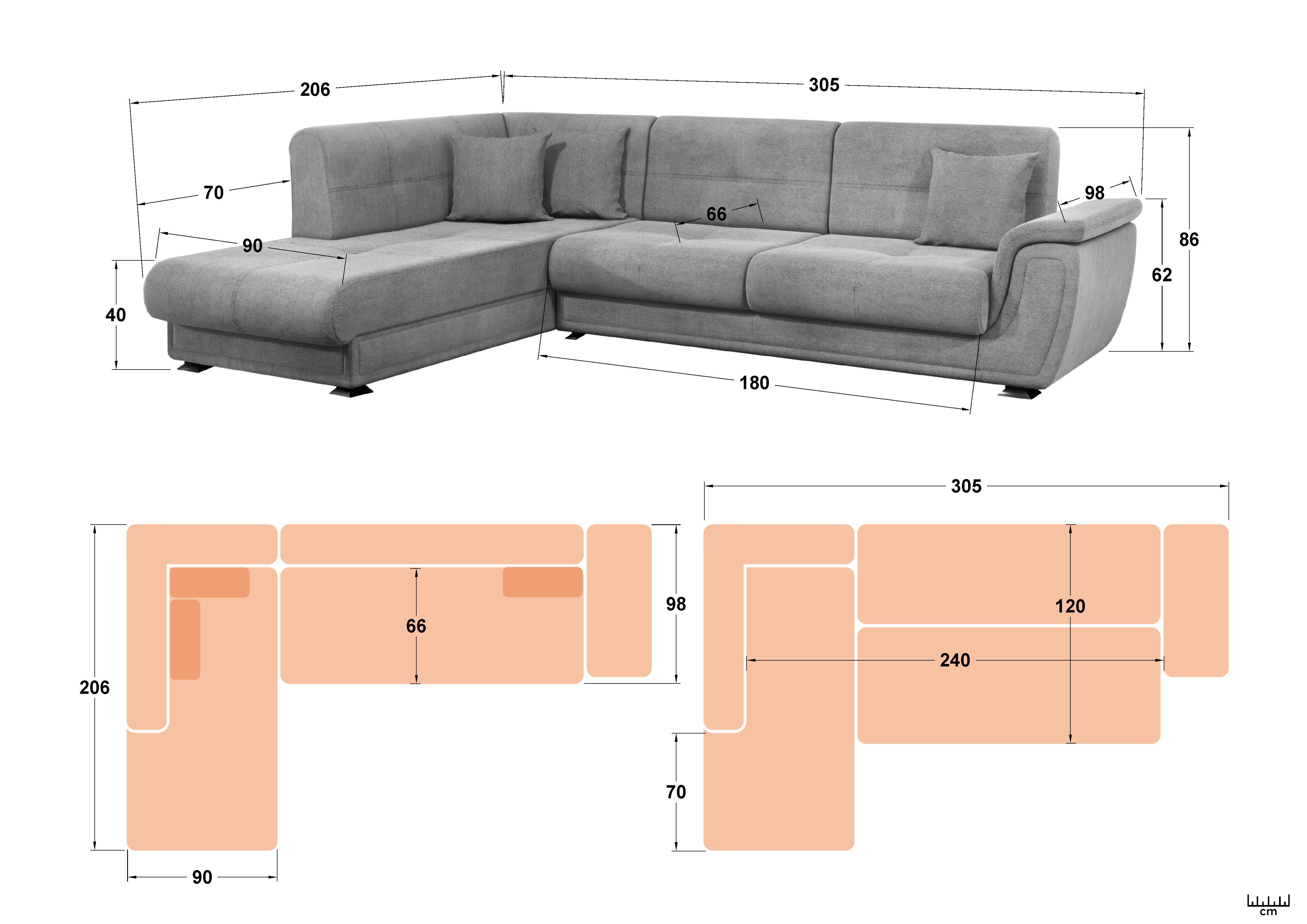 Coltar extensibil + mecanism click- clack Princess II | Vellea Home
