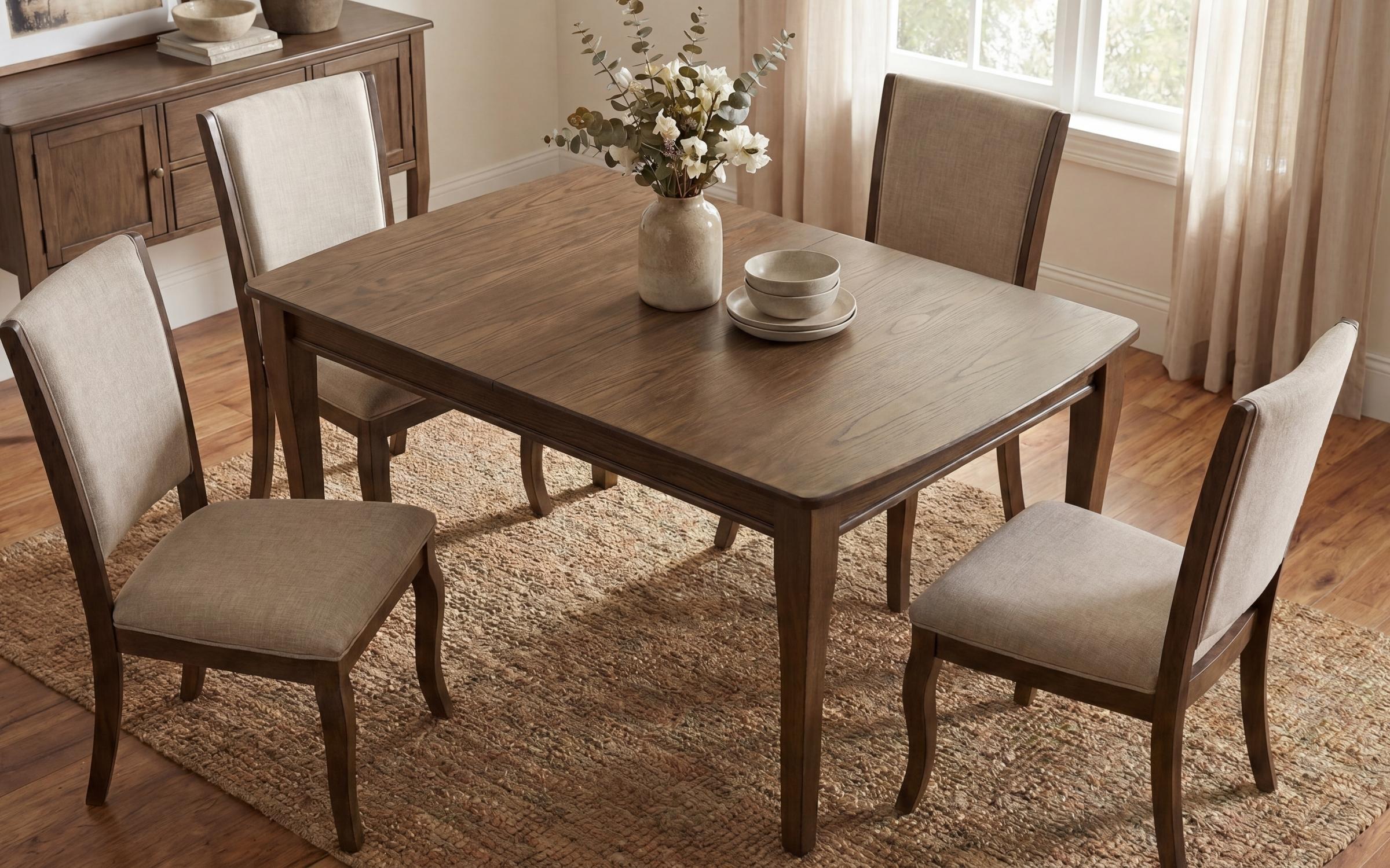 Masa dining /extensibila/ Ravela, nuc deschis  2