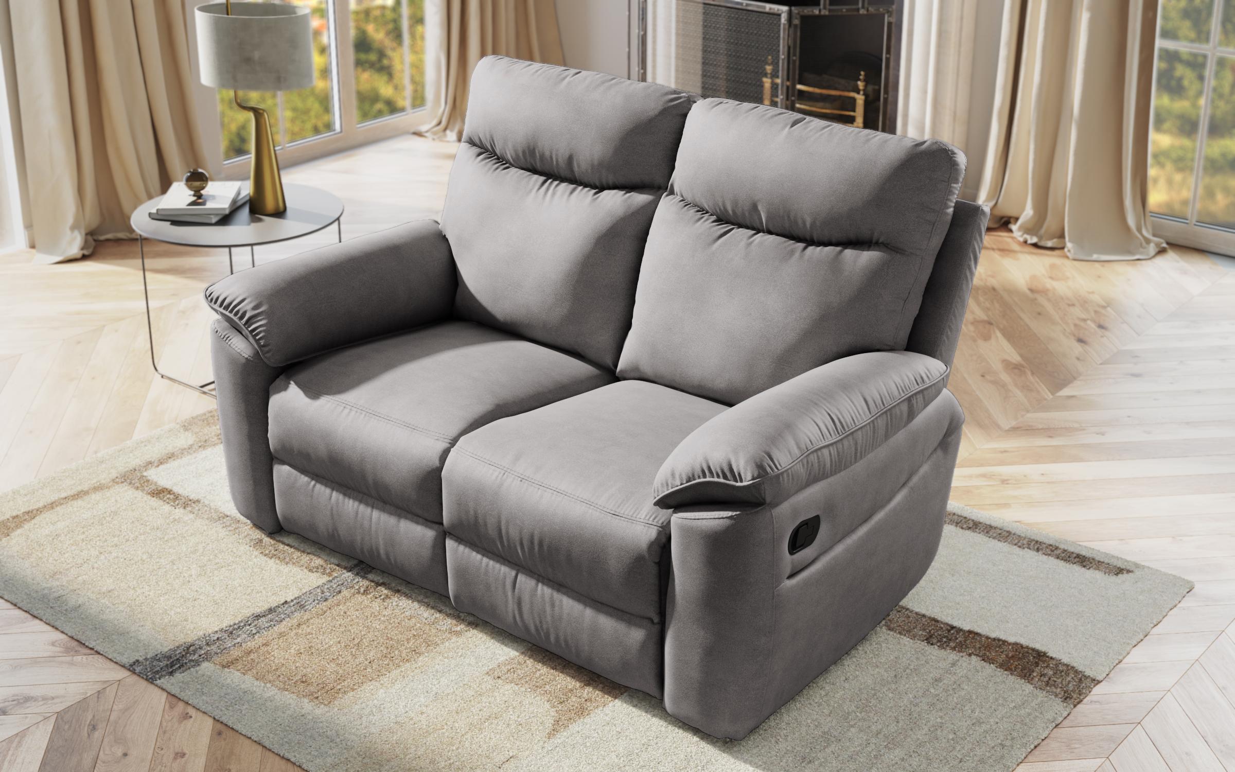 Recliner 2 locuri /mecanism manual/ Adesto, gri  6