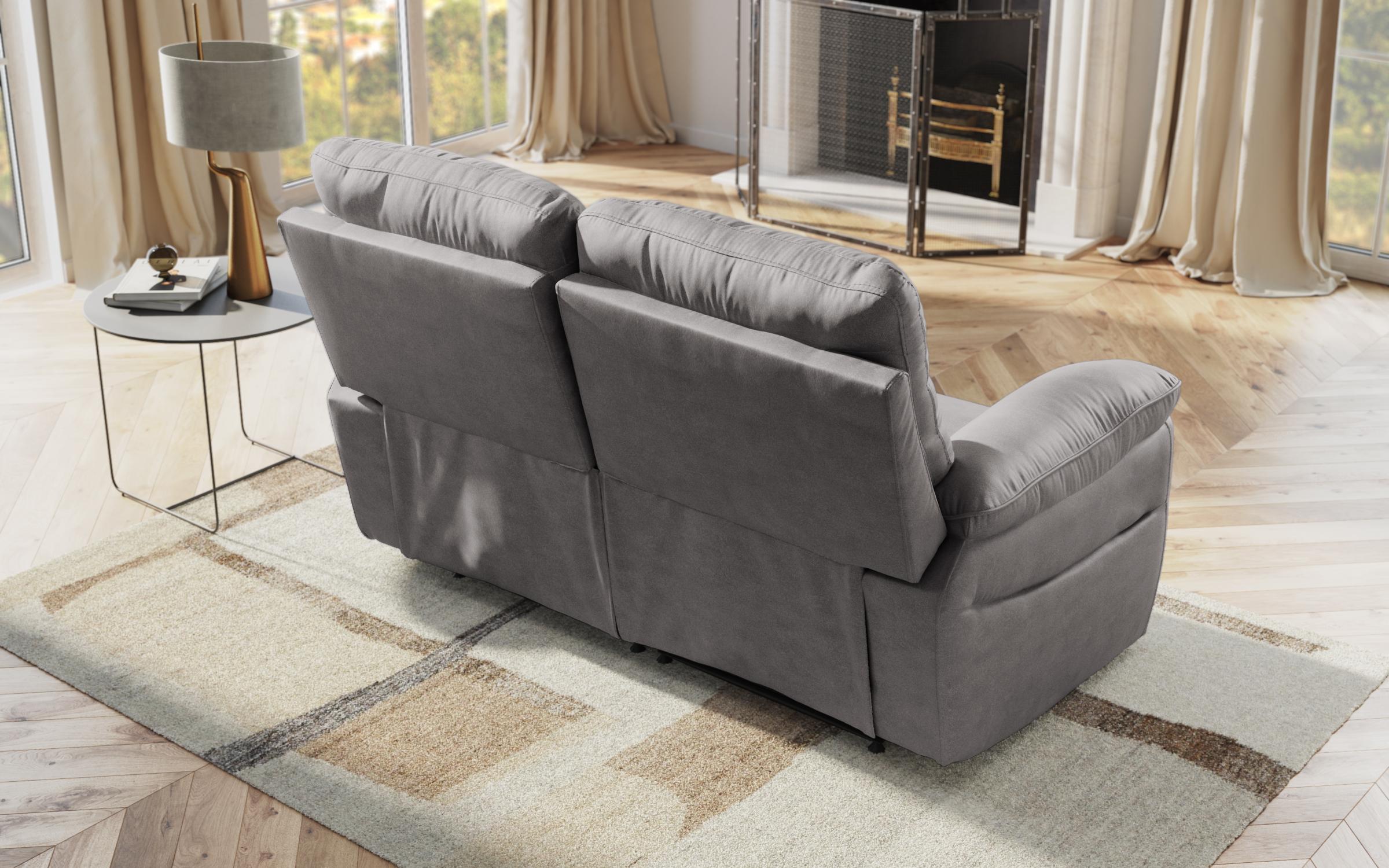 Recliner 2 locuri /fara mecanism/ Adesto, gri  6