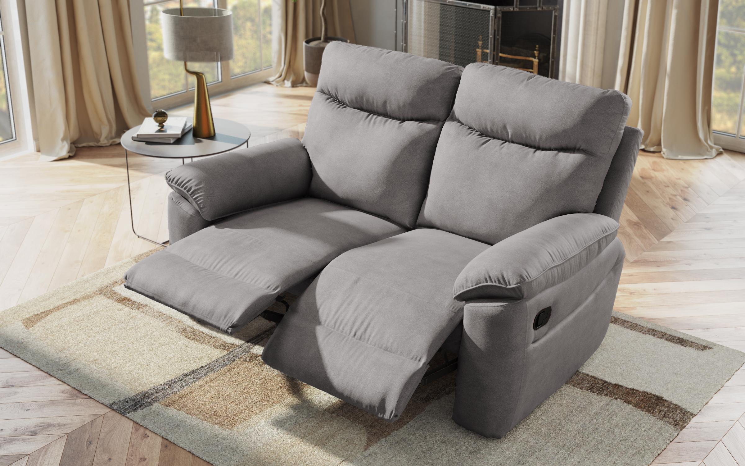 Recliner 2 locuri /mecanism manual/ Adesto, gri  8