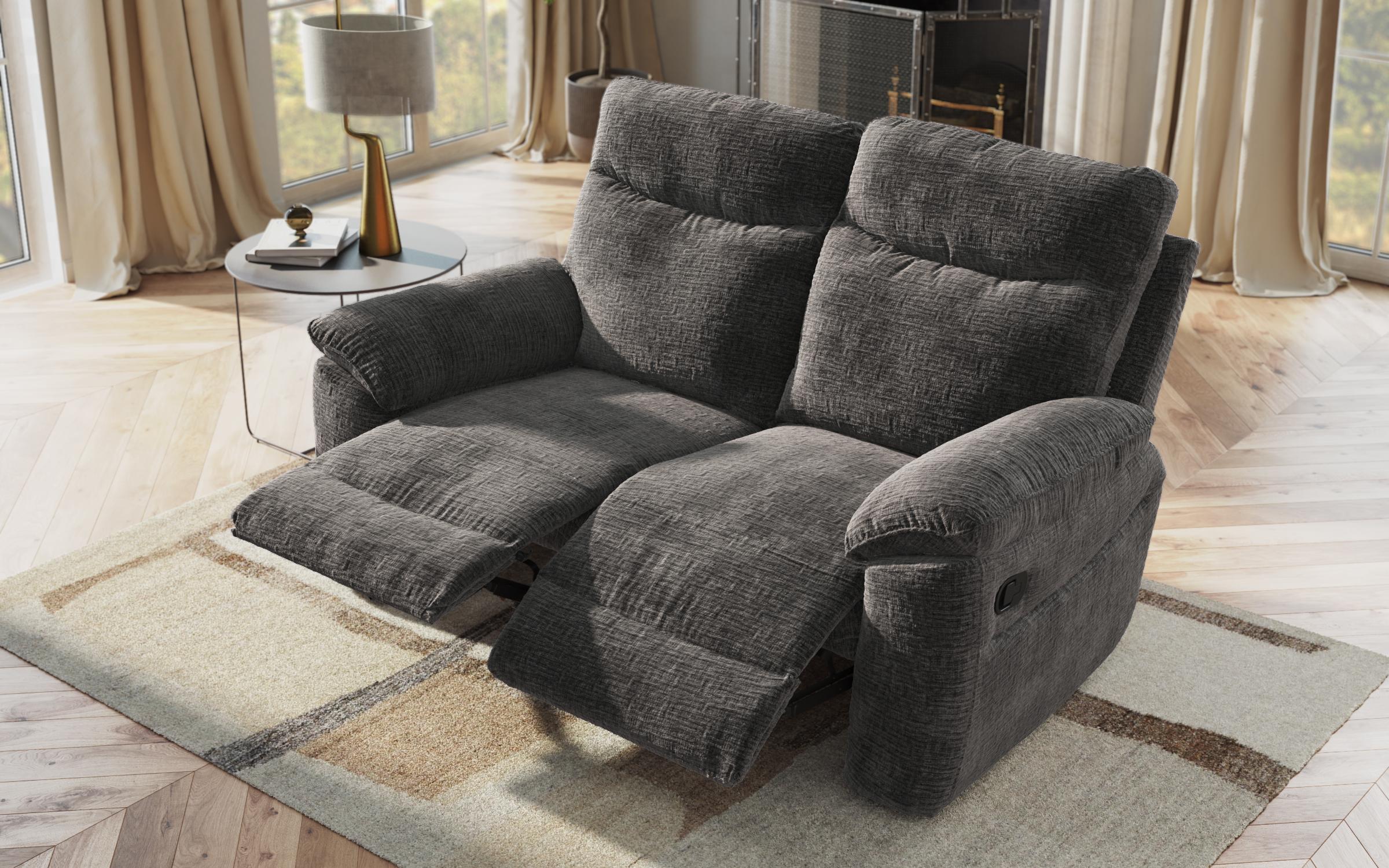 Recliner 2 locuri /mecanism manual/ Adesto, gri inchis  7