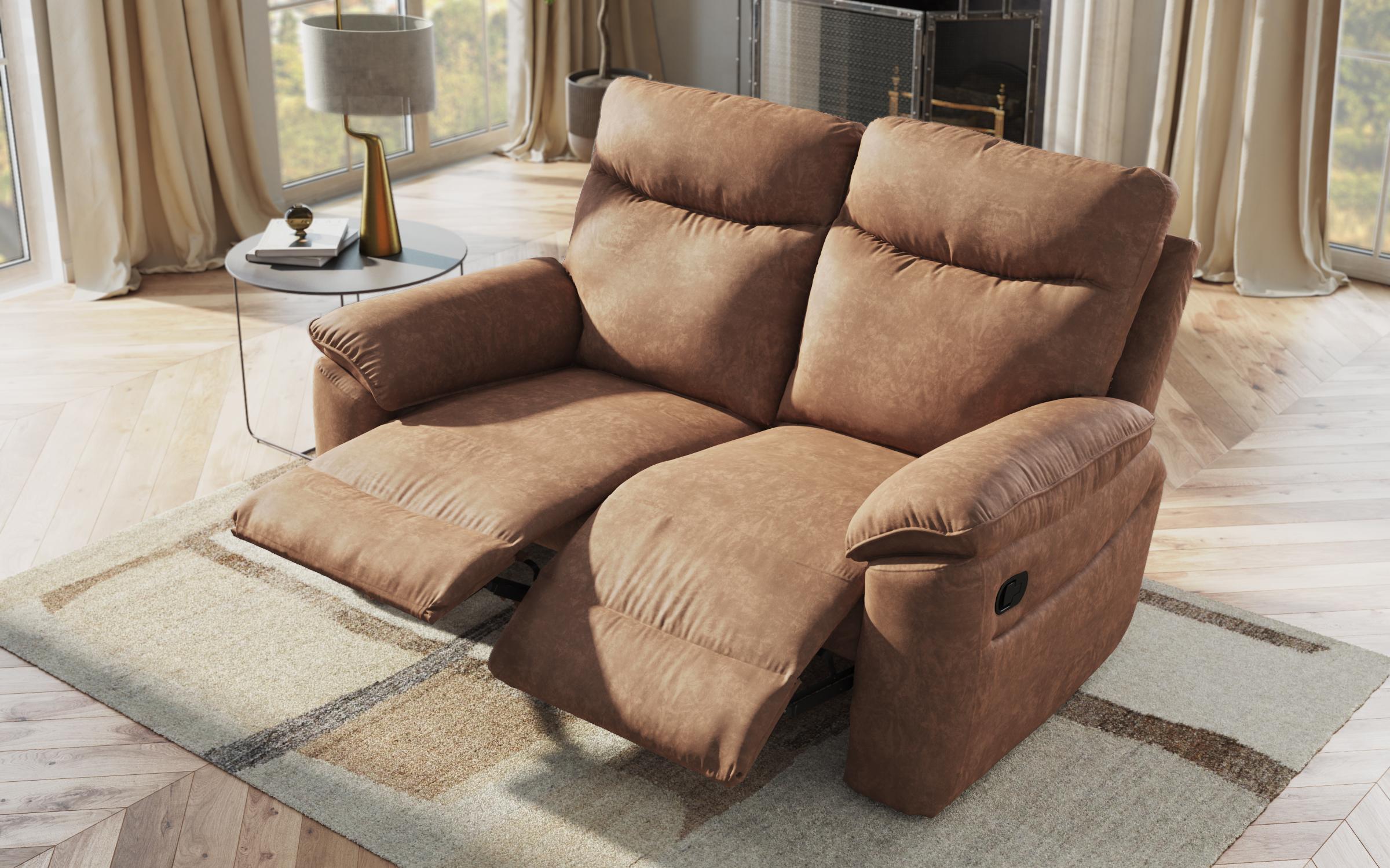 Recliner 2 locuri /mecanism manual/ Adesto, maro  8