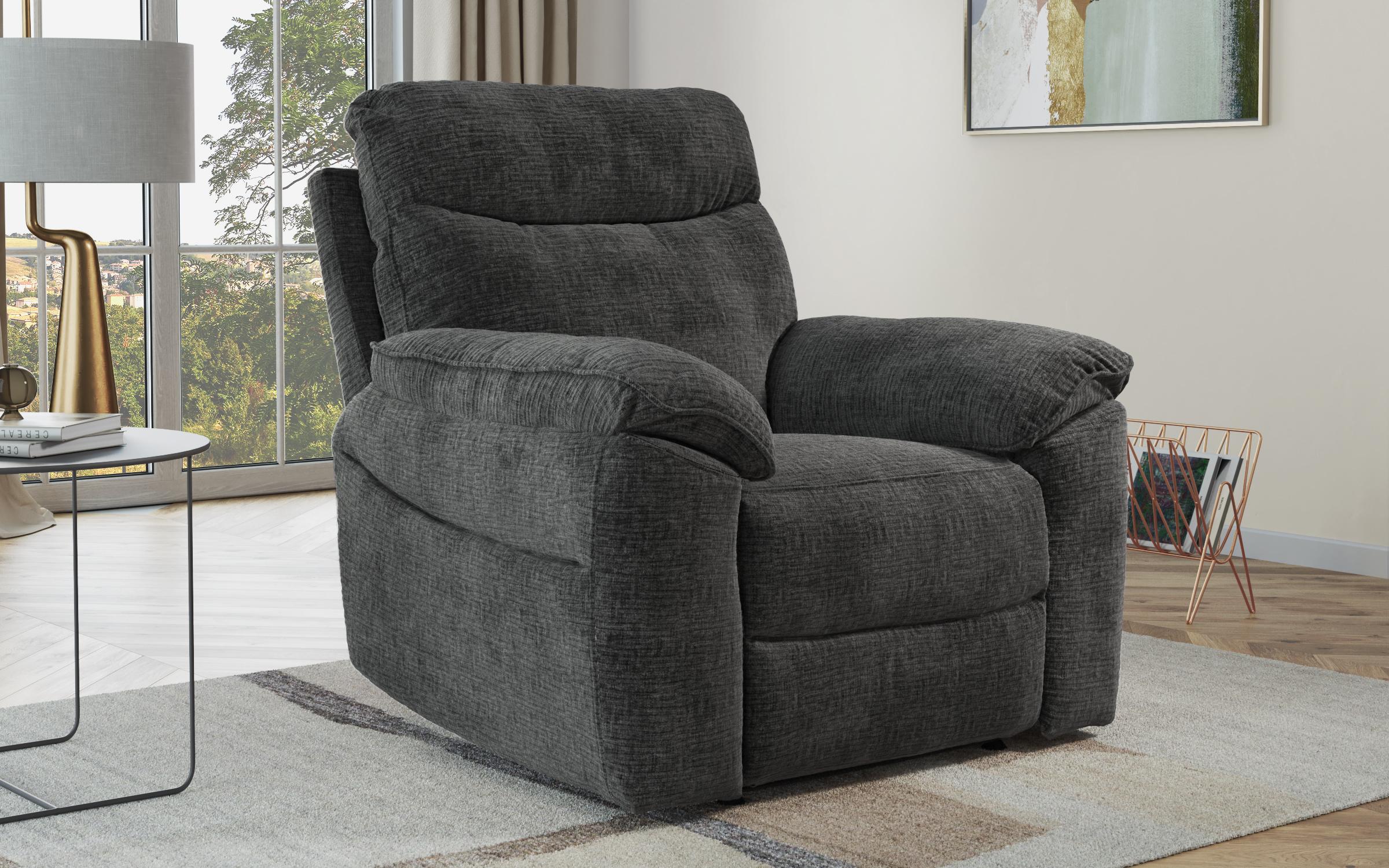 Recliner /fara mecanism/ Adesto, gri inchis  1