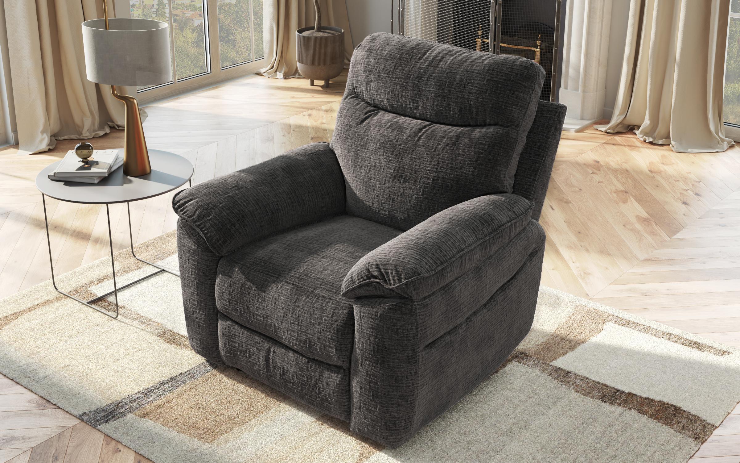 Recliner /fara mecanism/ Adesto, gri inchis  4