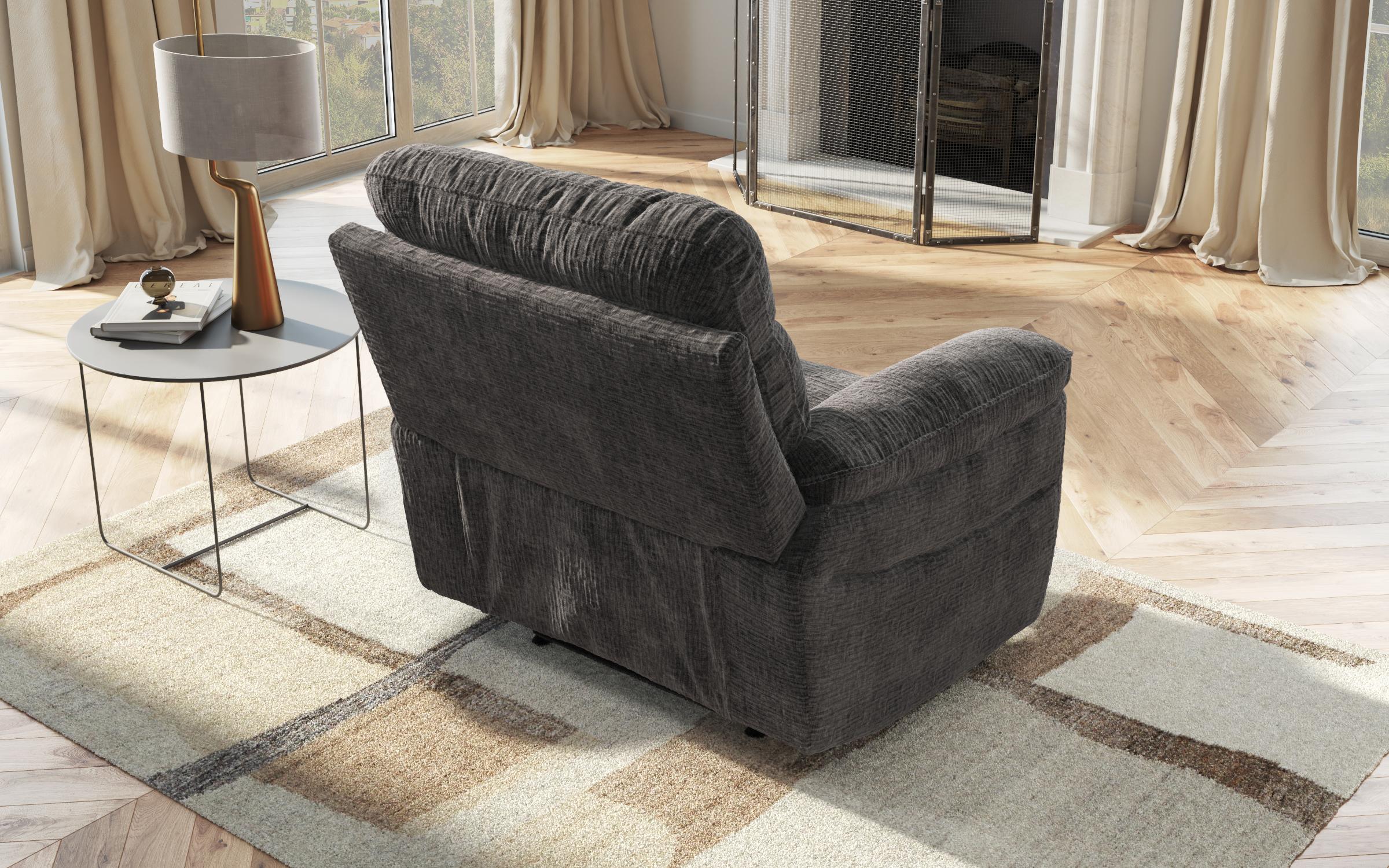 Recliner /fara mecanism/ Adesto, gri inchis  5