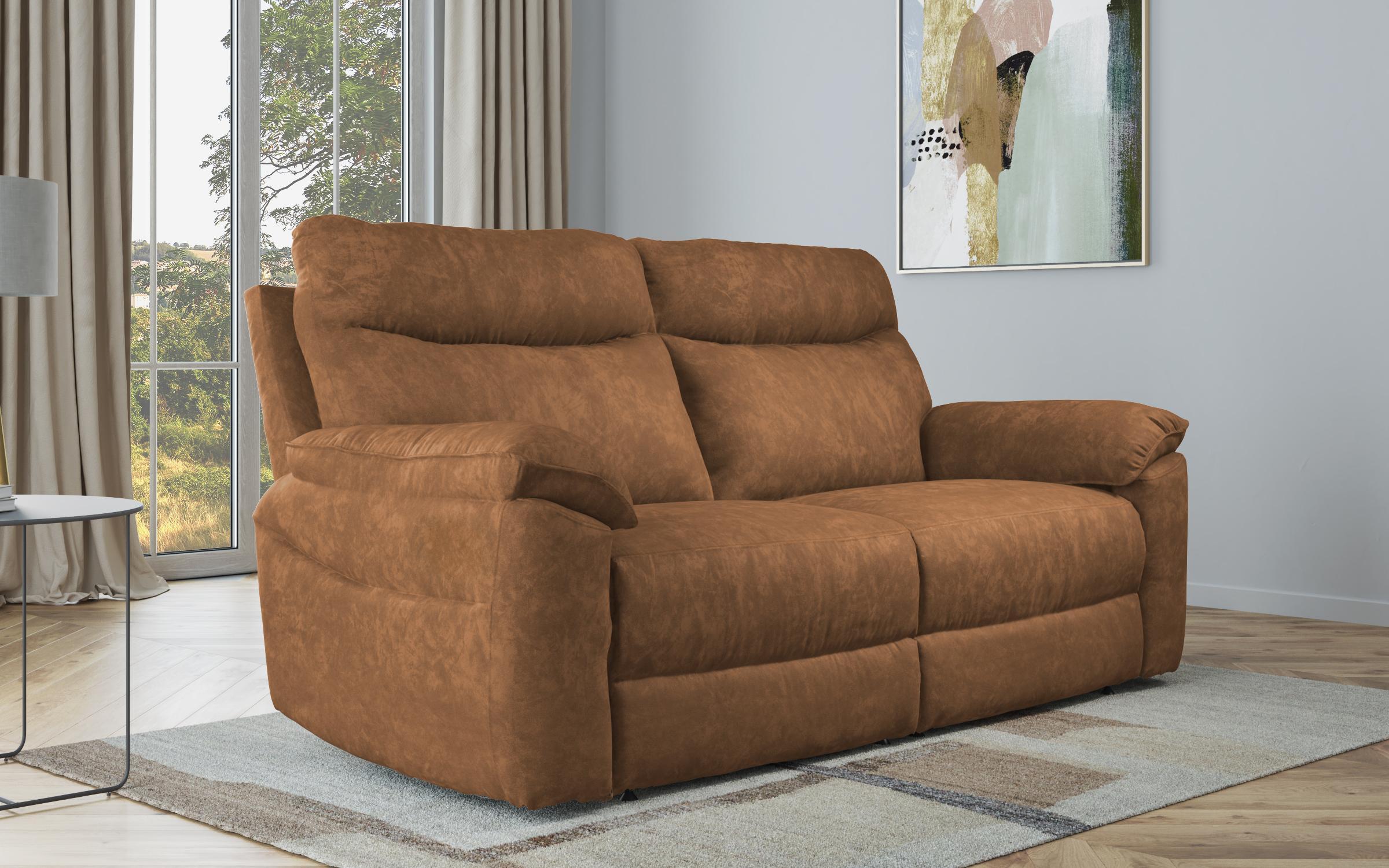 Recliner 3 locuri /fara mecanism/ Adesto, maro  1