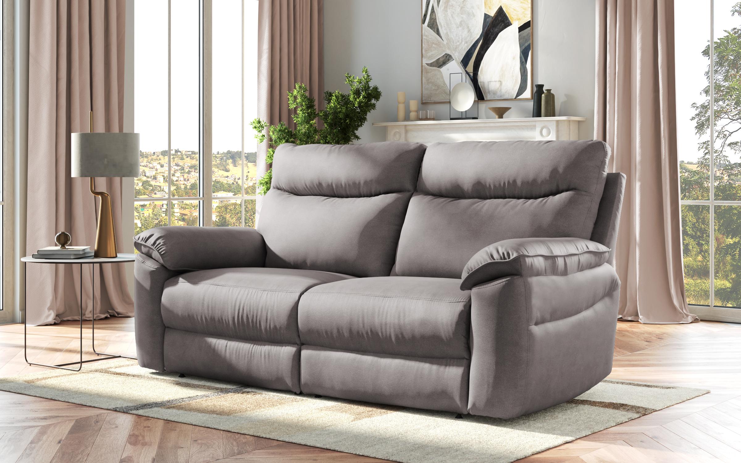 Recliner 3 locuri /fara mecanism/ Adesto, gri  6