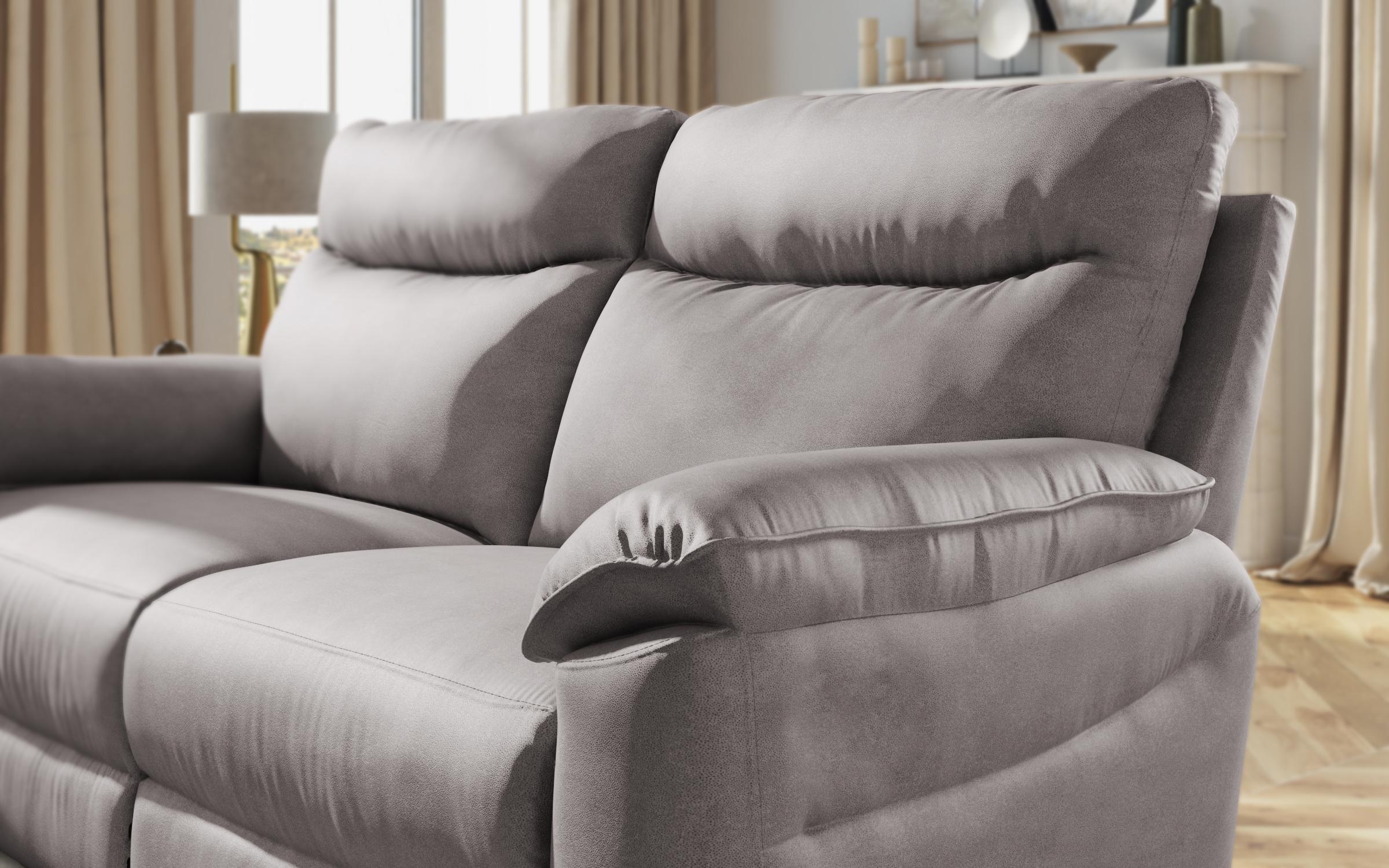 Recliner 3 locuri /fara mecanism/ Adesto, gri  3