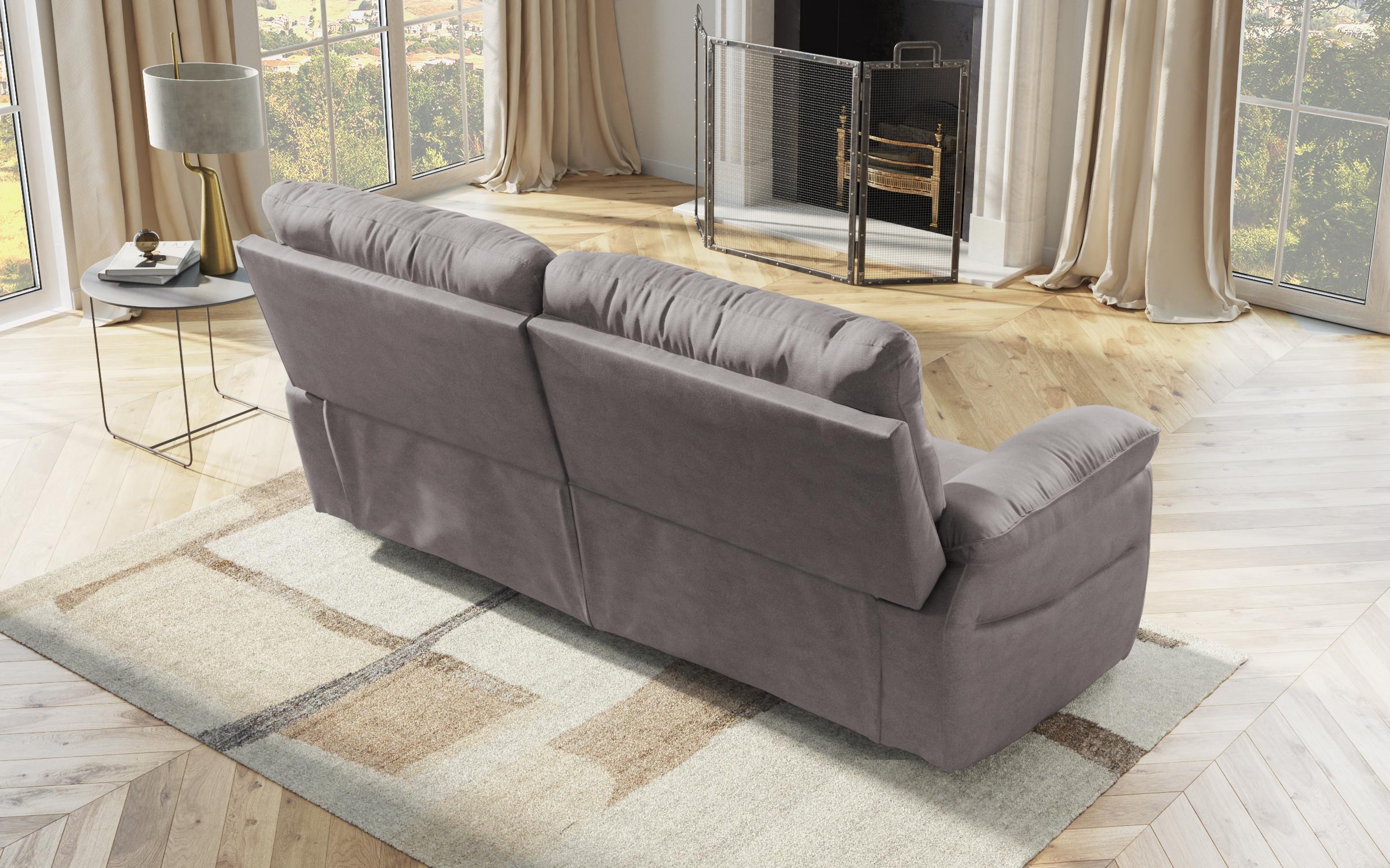 Recliner 3 locuri /fara mecanism/ Adesto, gri  5